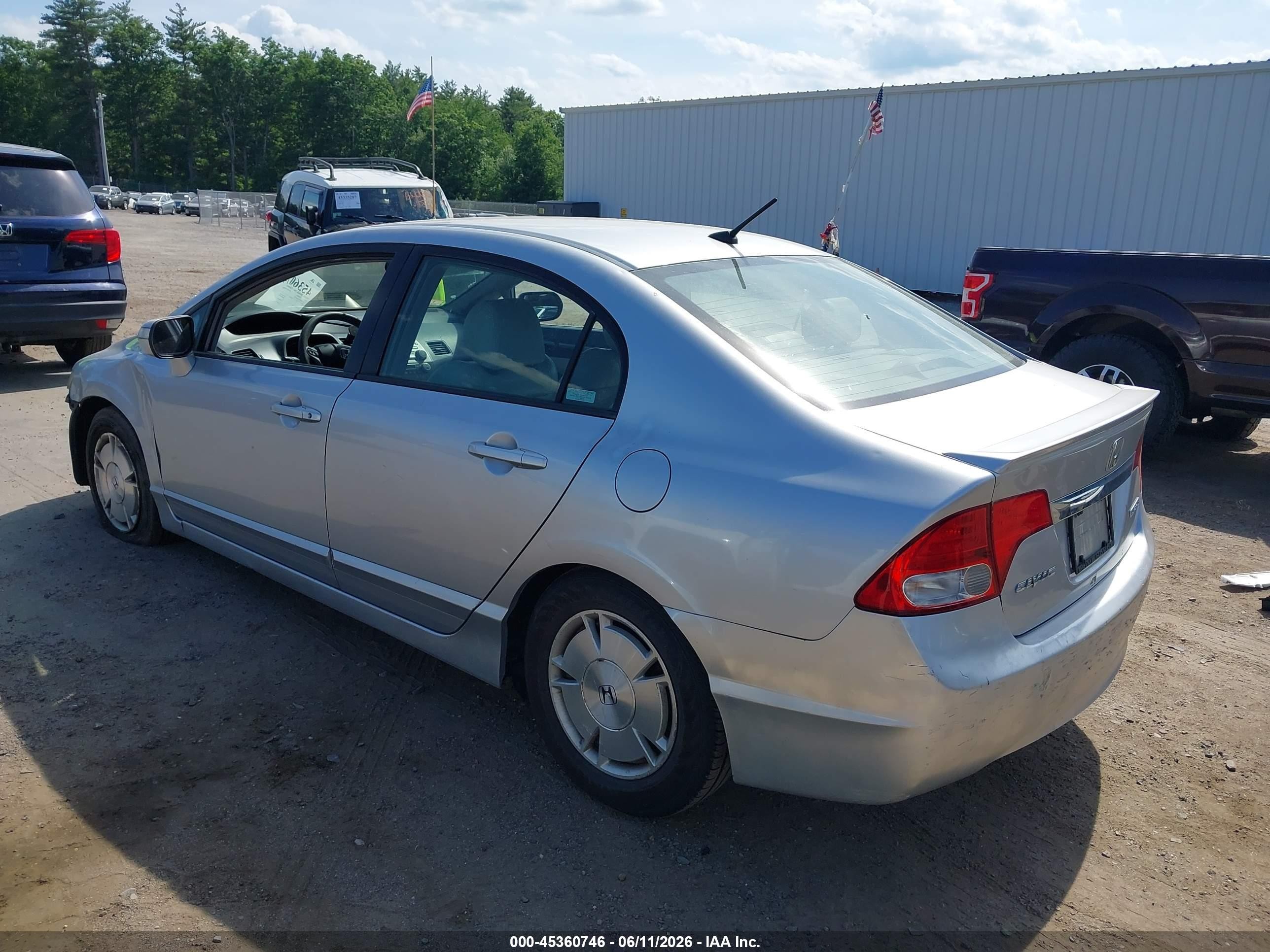 2010 Honda Civic Hybrid   Silver vin: JHMFA3F23AS003576