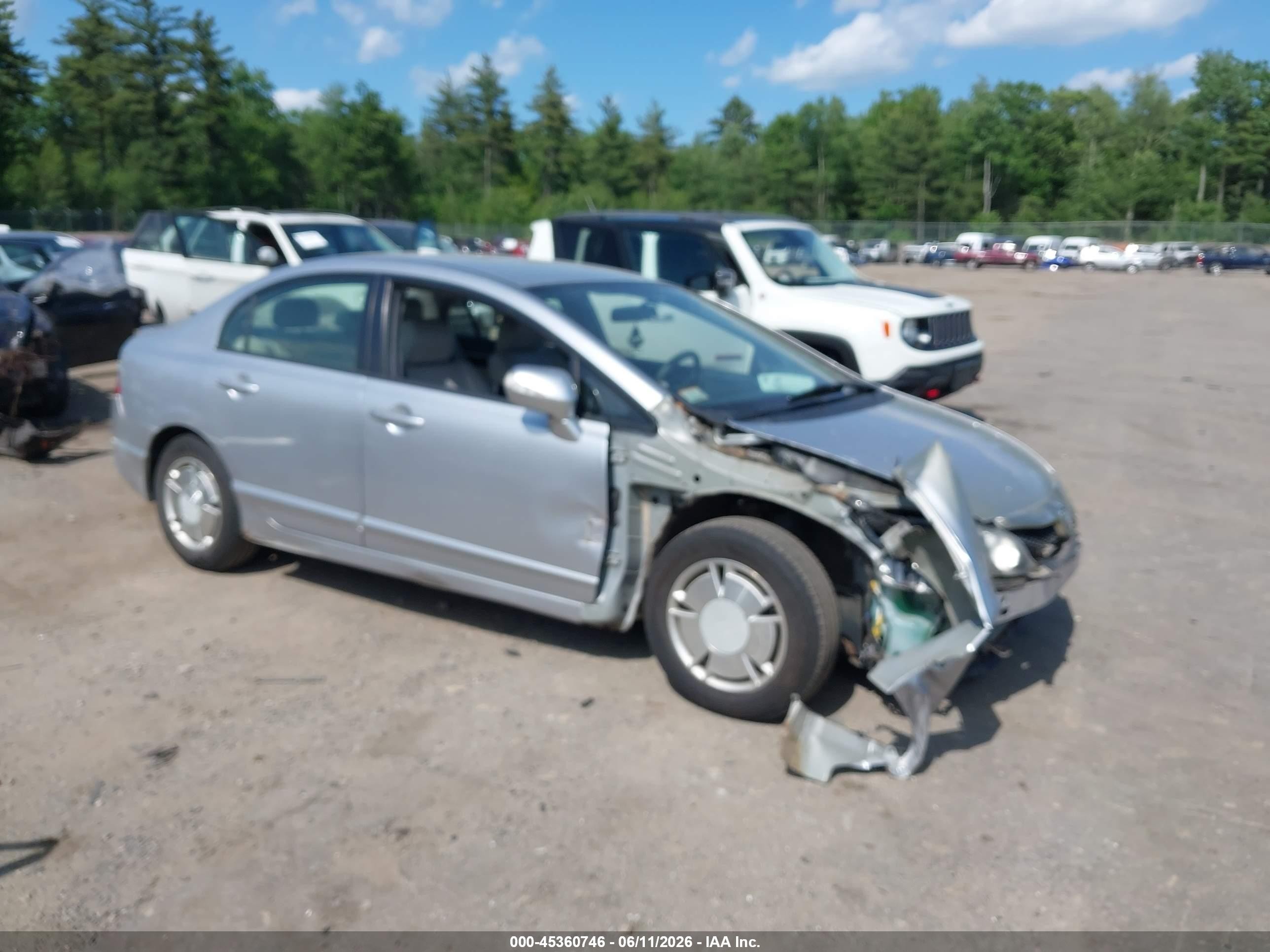 2010 Honda Civic Hybrid   Серебряный vin: JHMFA3F23AS003576