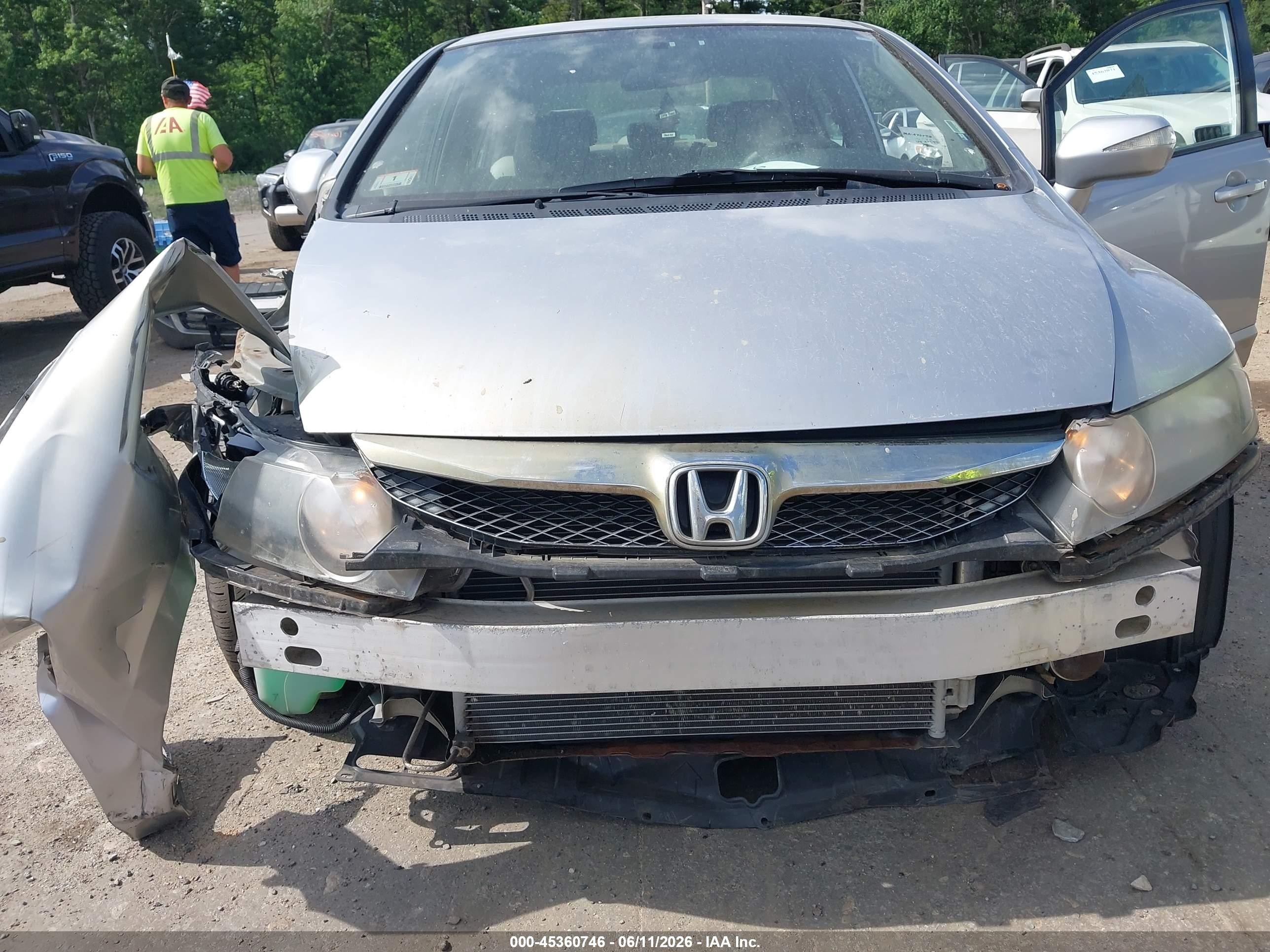 2010 Honda Civic Hybrid   Silver vin: JHMFA3F23AS003576
