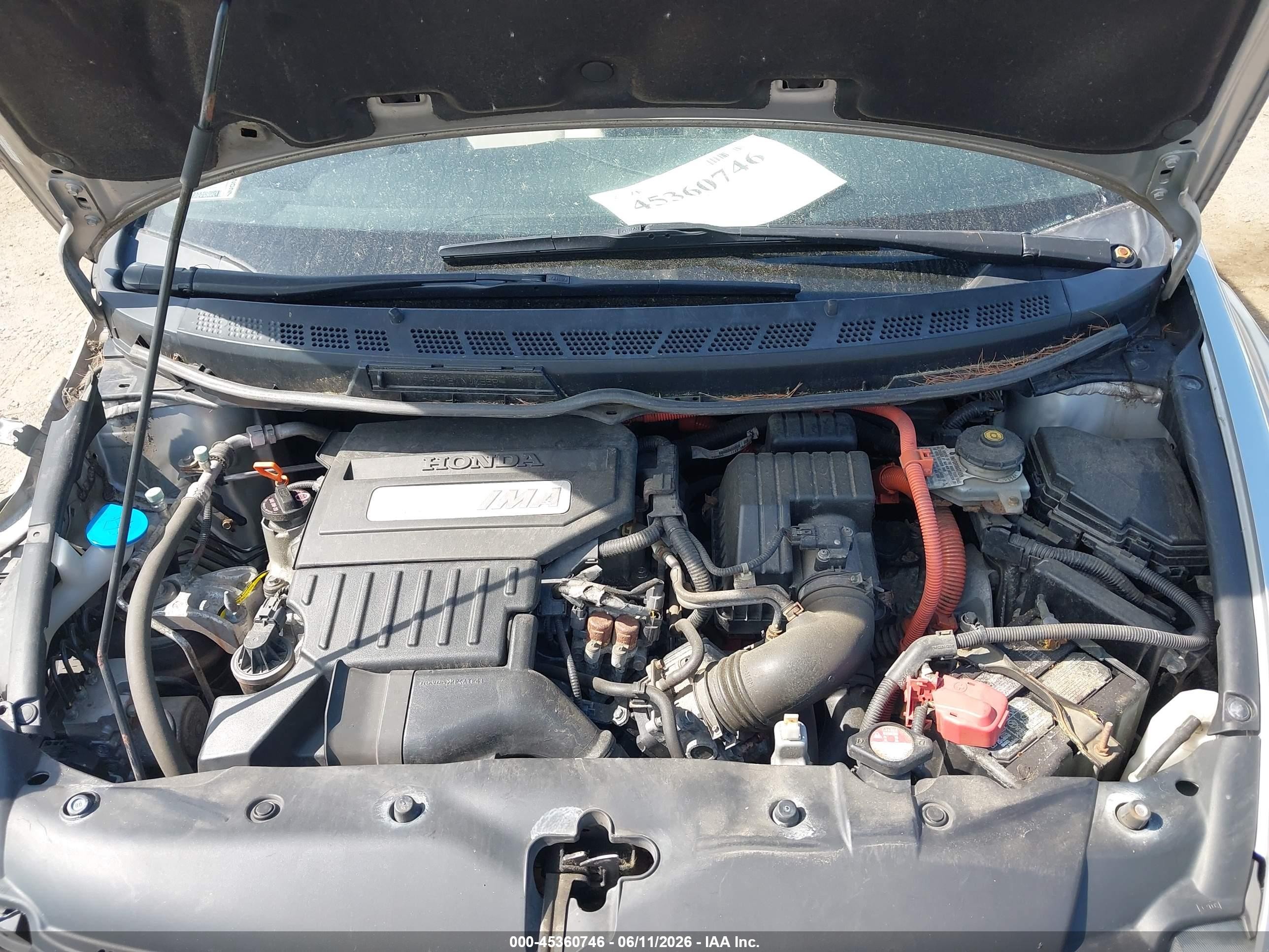 2010 Honda Civic Hybrid   Silver vin: JHMFA3F23AS003576