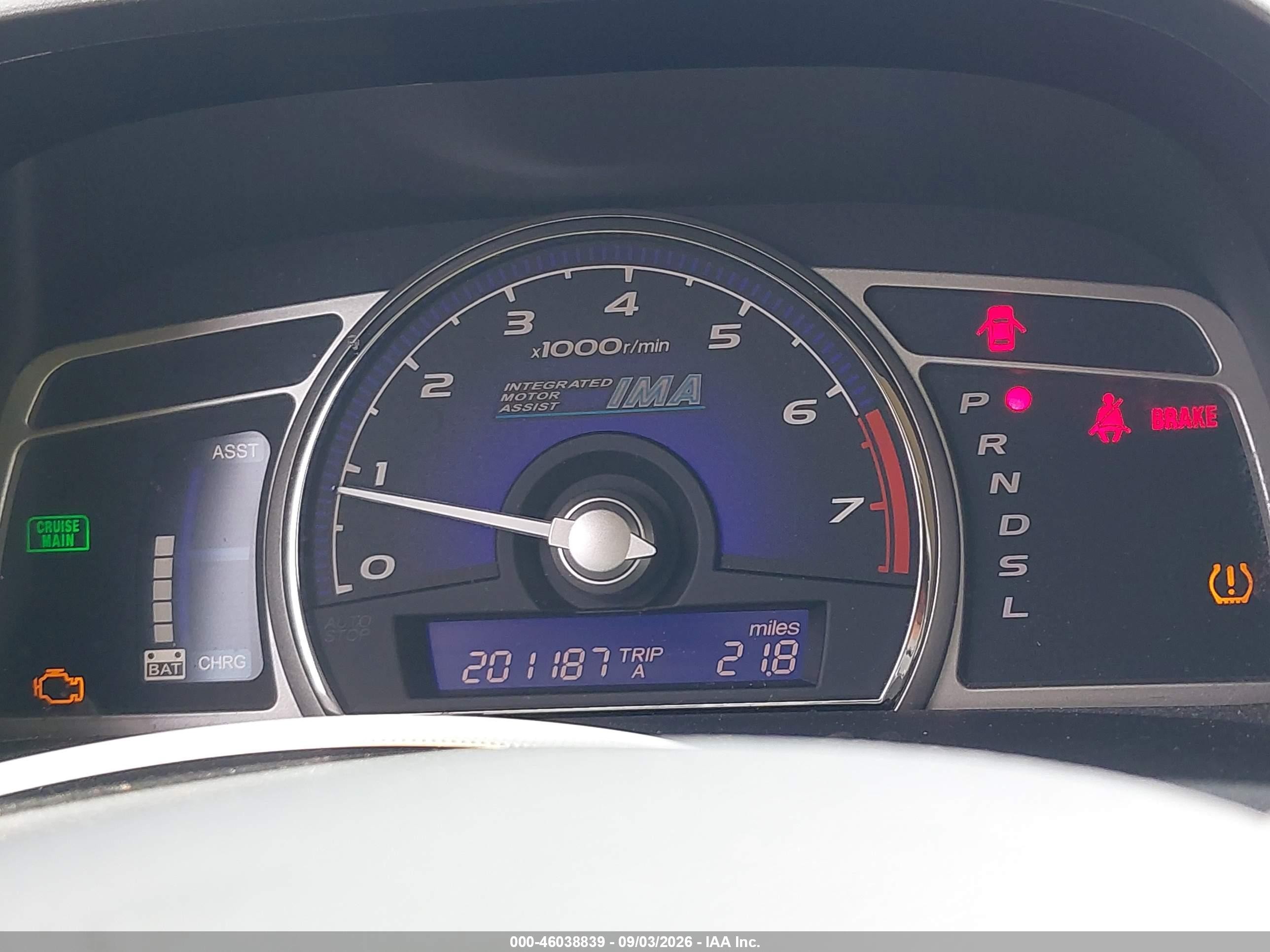 2010 Honda Civic Hybrid   Black vin: JHMFA3F23AS003691