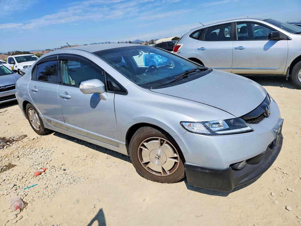 2010 Honda Civic Hybrid Silver vin: JHMFA3F23AS004548