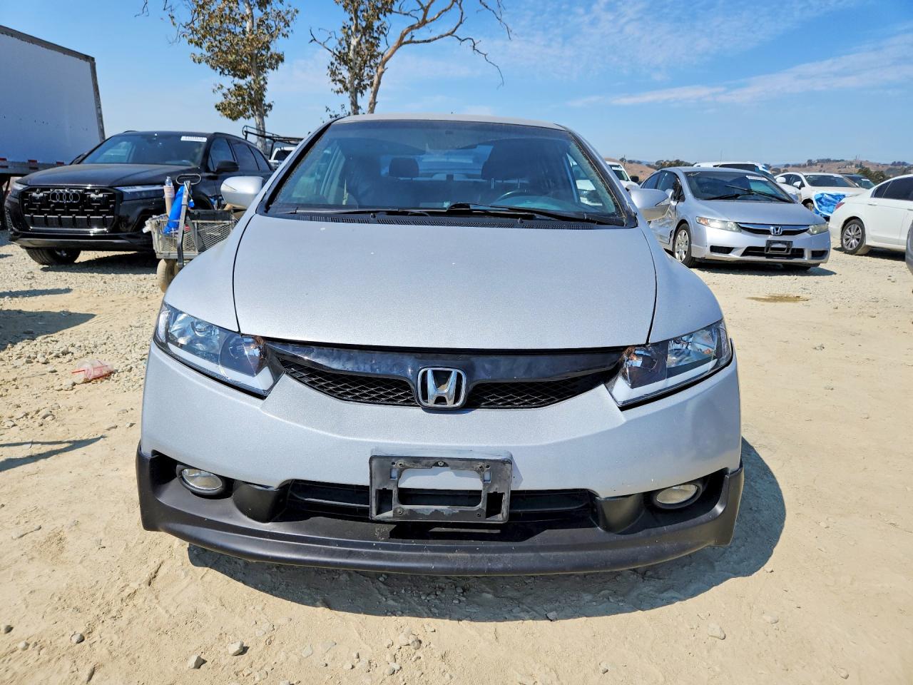 2010 Honda Civic Hybrid Silver vin: JHMFA3F23AS004548