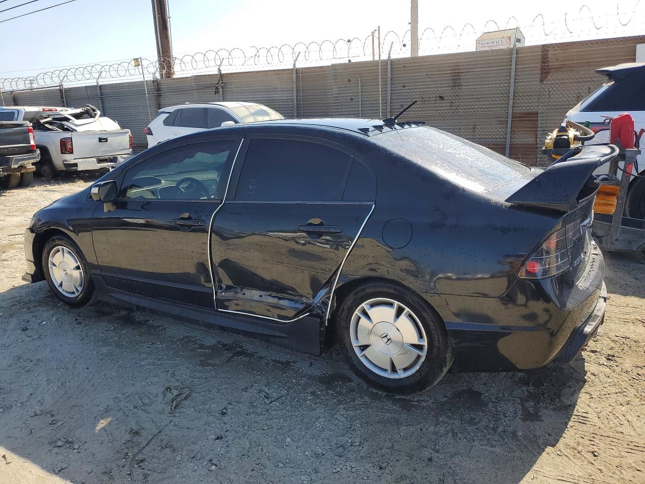 2010 Honda Civic Hybrid Black vin: JHMFA3F23AS005537