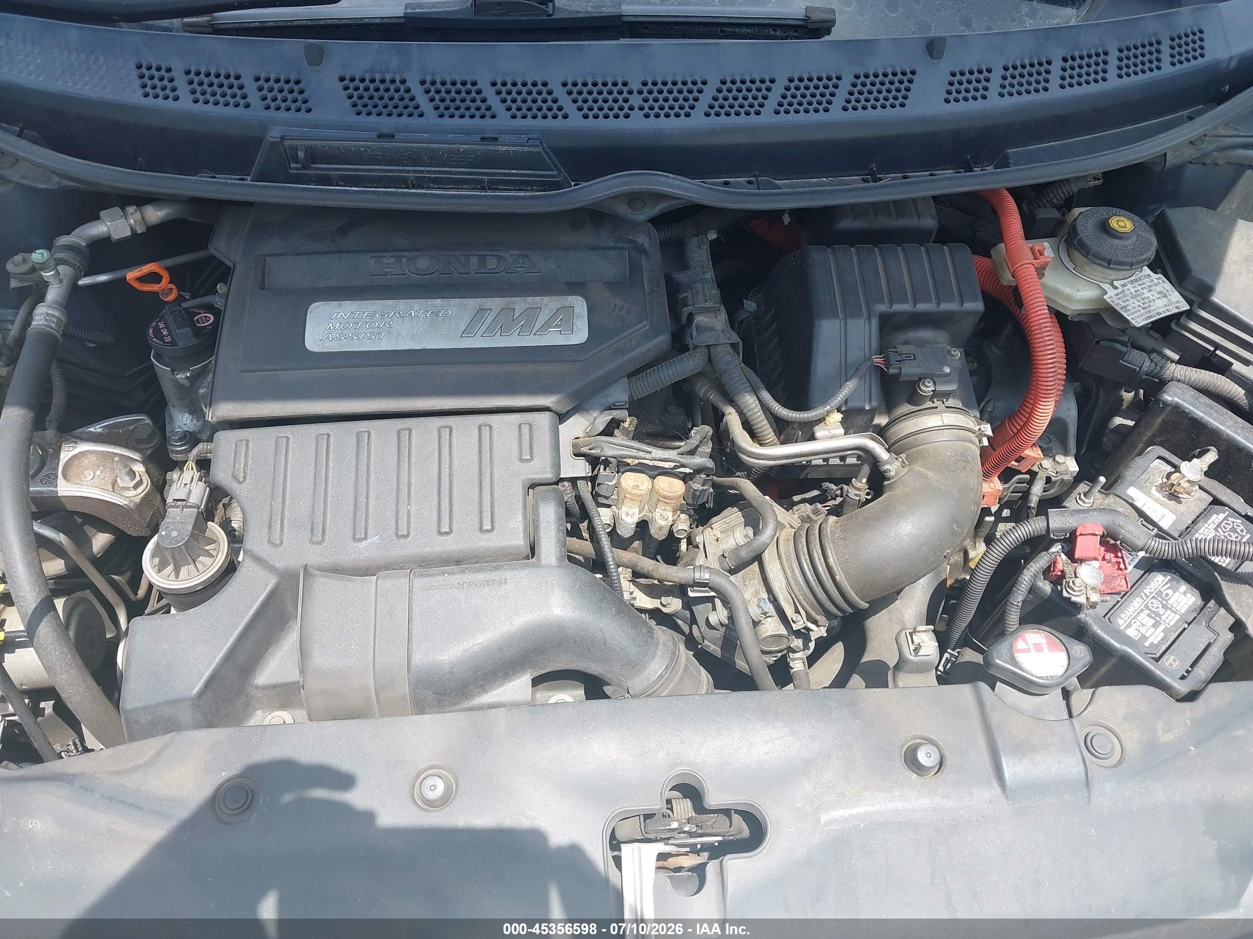 2010 Honda Civic Hybrid   Синий vin: JHMFA3F23AS005599