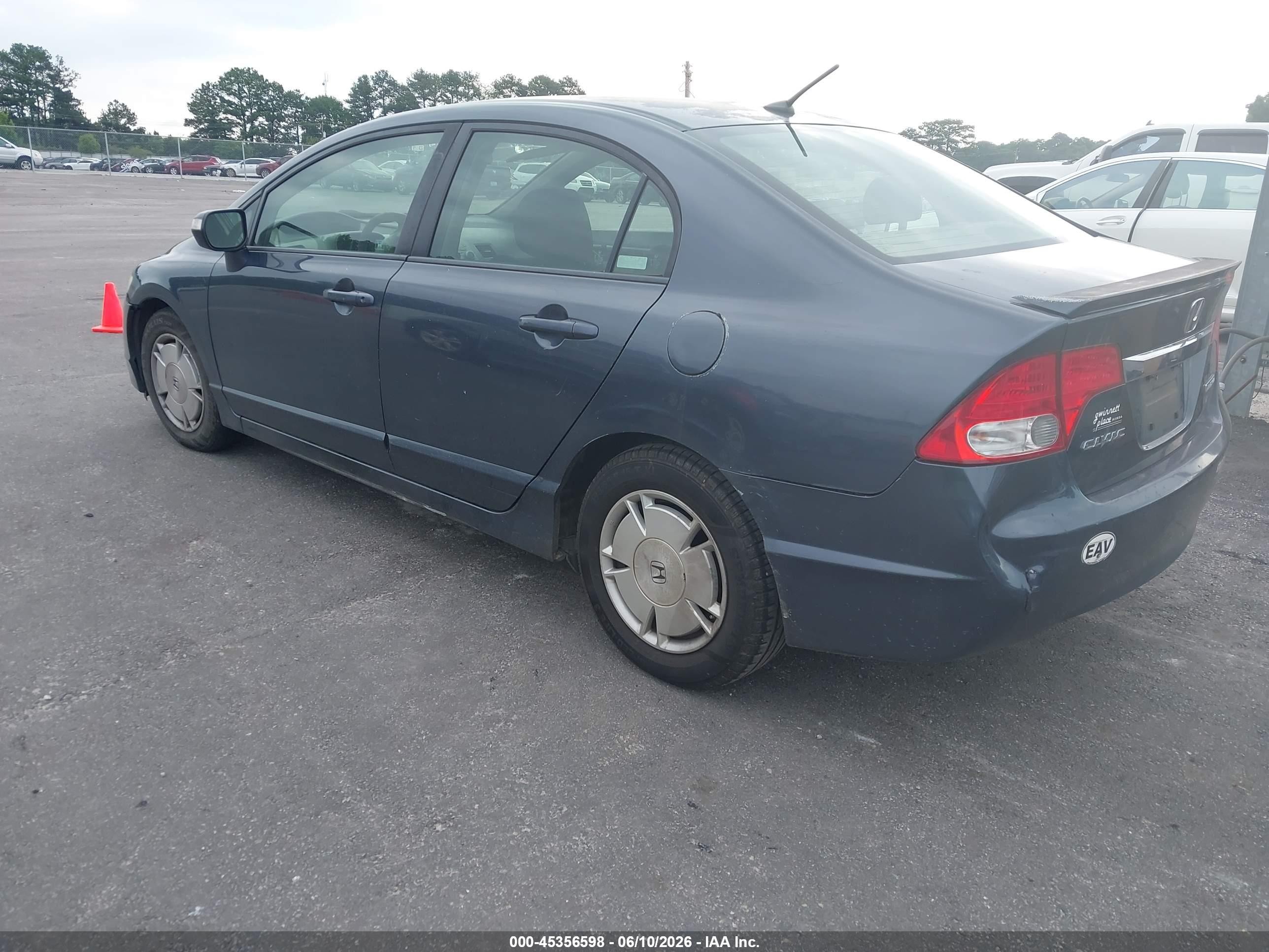 2010 Honda Civic Hybrid   Синий vin: JHMFA3F23AS005599
