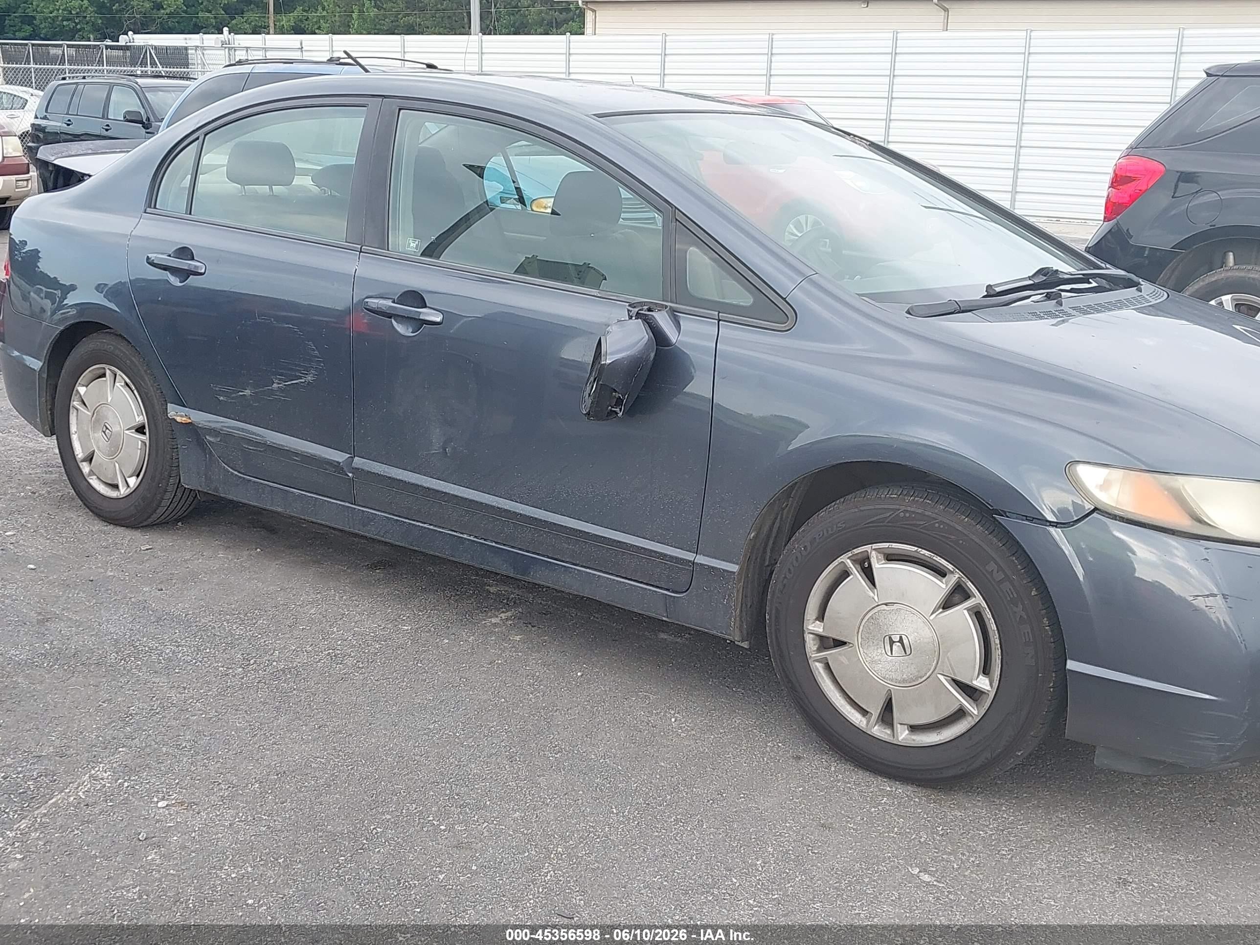 2010 Honda Civic Hybrid   Синий vin: JHMFA3F23AS005599