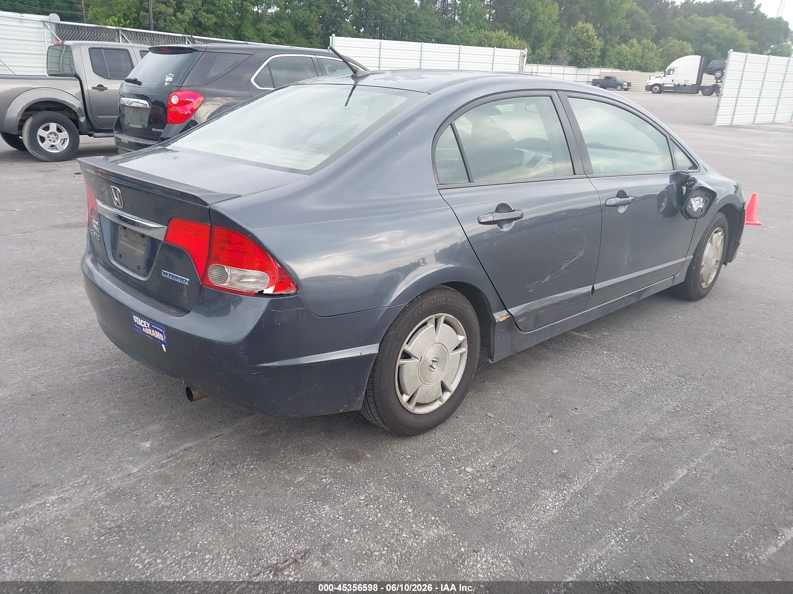 2010 Honda Civic Hybrid   Синий vin: JHMFA3F23AS005599