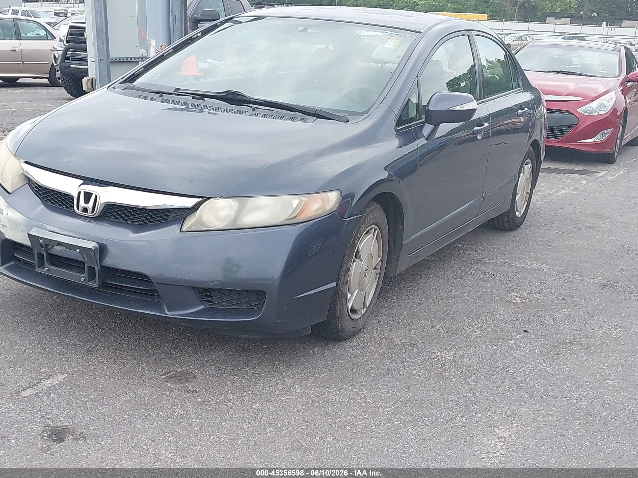 2010 Honda Civic Hybrid   Синий vin: JHMFA3F23AS005599