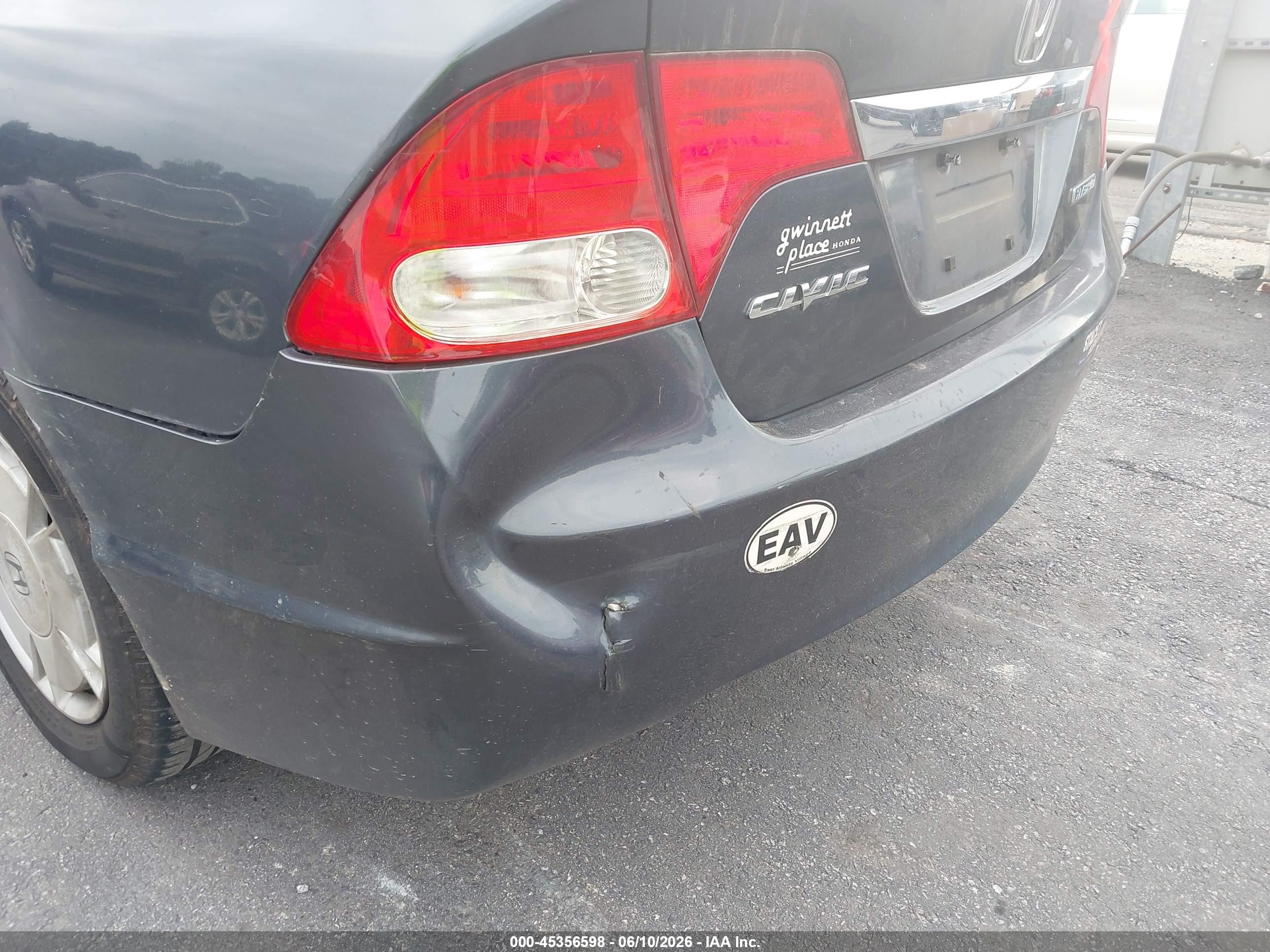 2010 Honda Civic Hybrid   Синий vin: JHMFA3F23AS005599