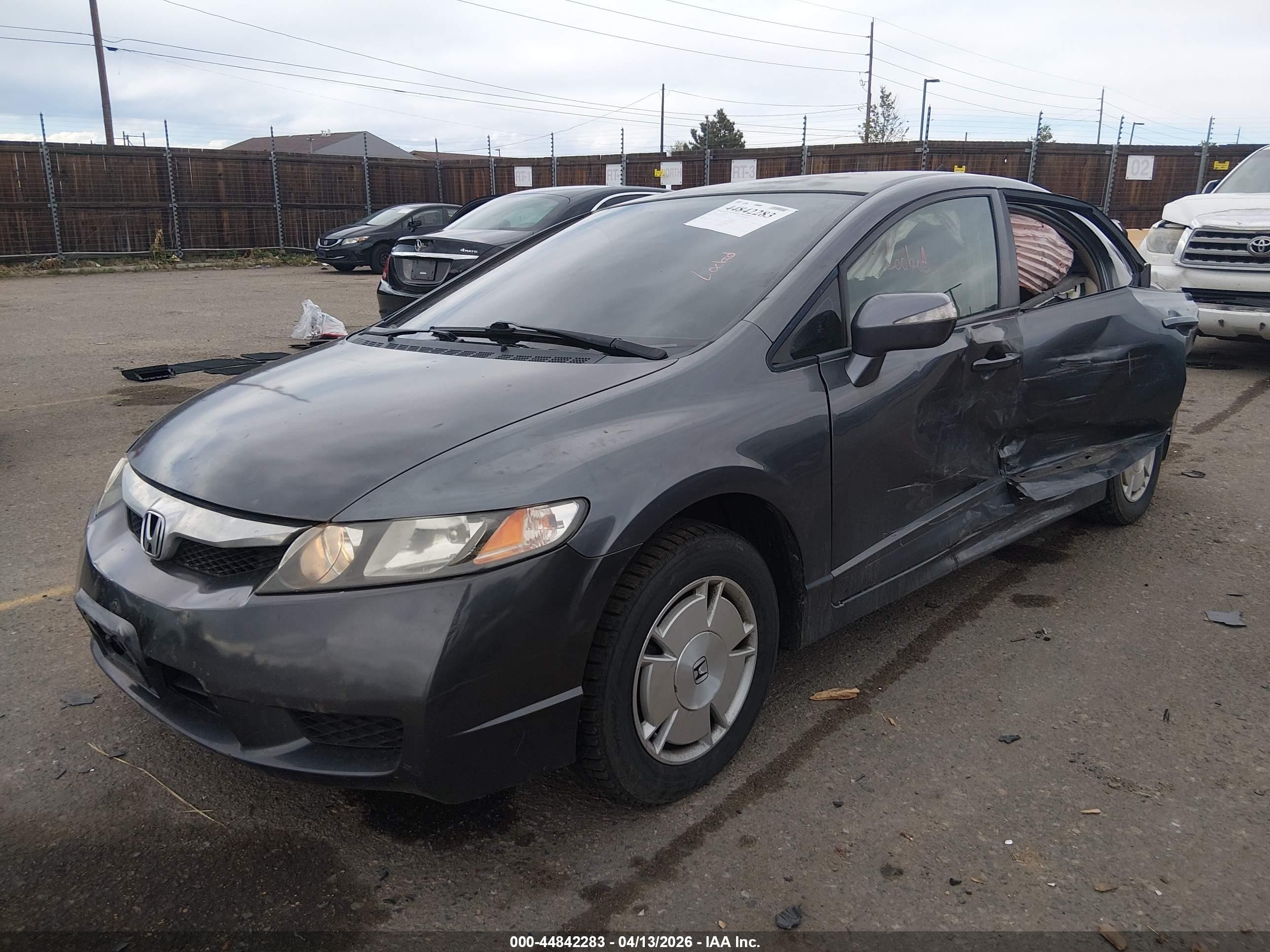 2010 Honda Civic Hybrid   Gray vin: JHMFA3F23AS005747