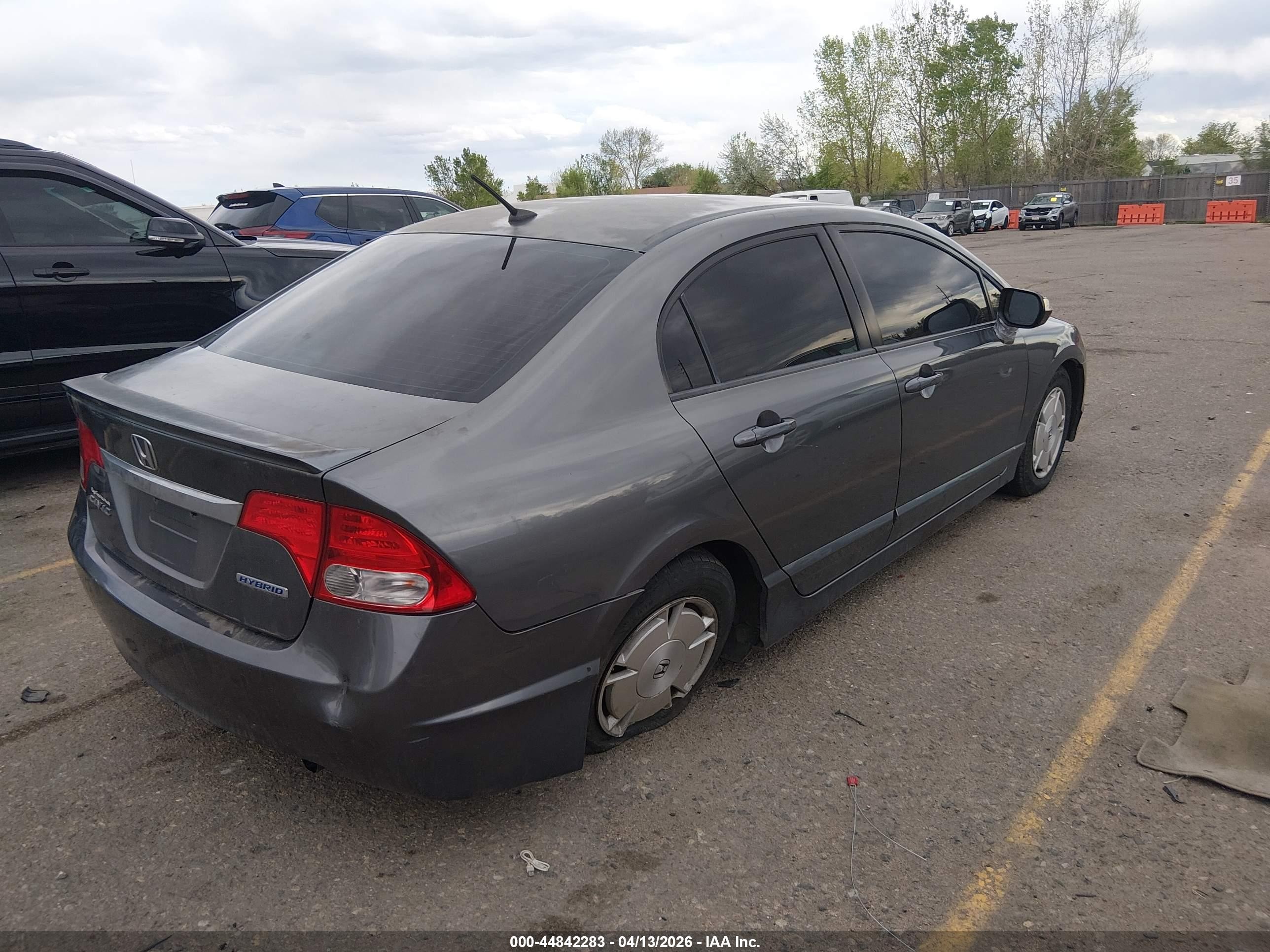 2010 Honda Civic Hybrid   Gray vin: JHMFA3F23AS005747