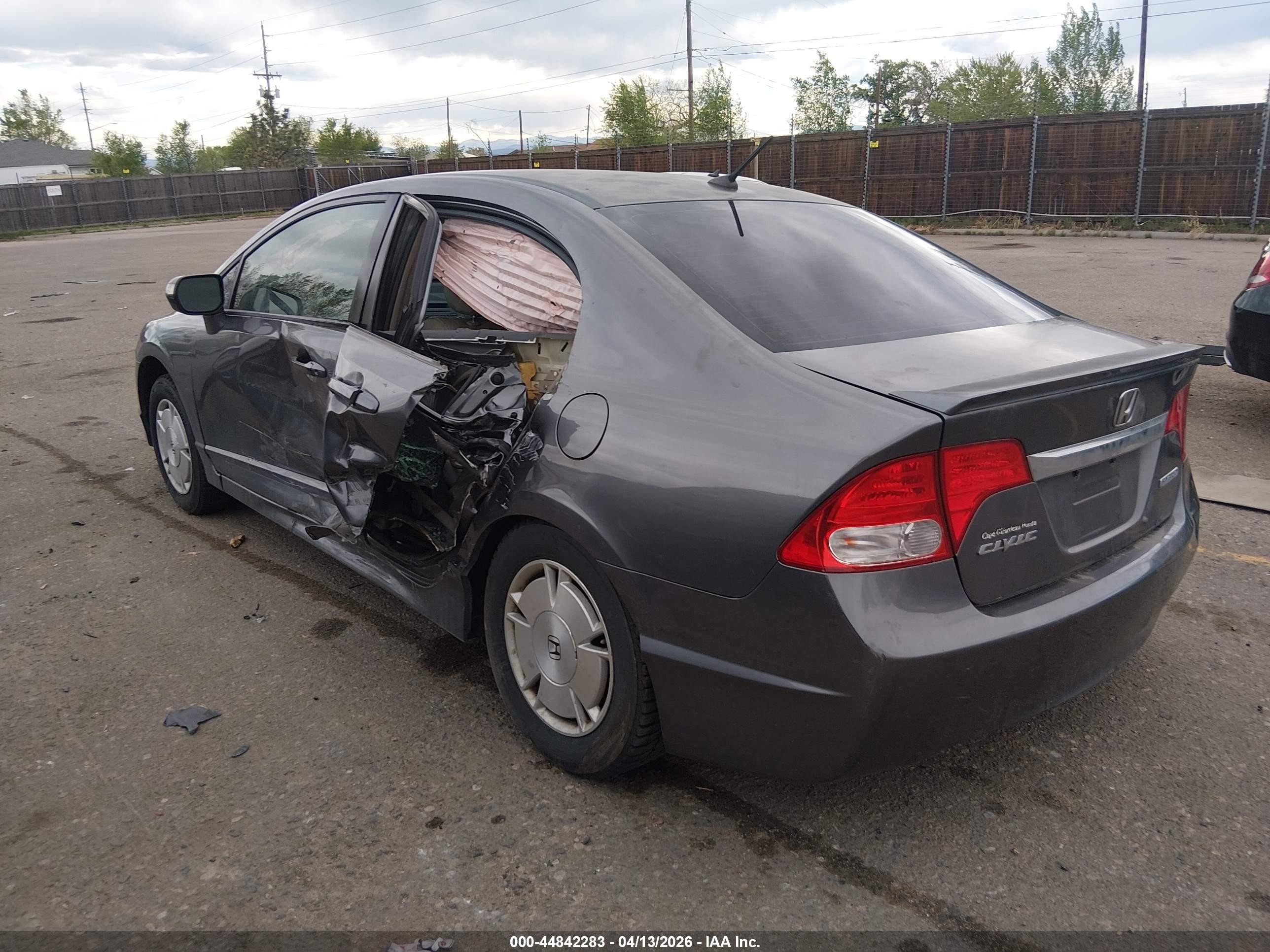 2010 Honda Civic Hybrid   Gray vin: JHMFA3F23AS005747