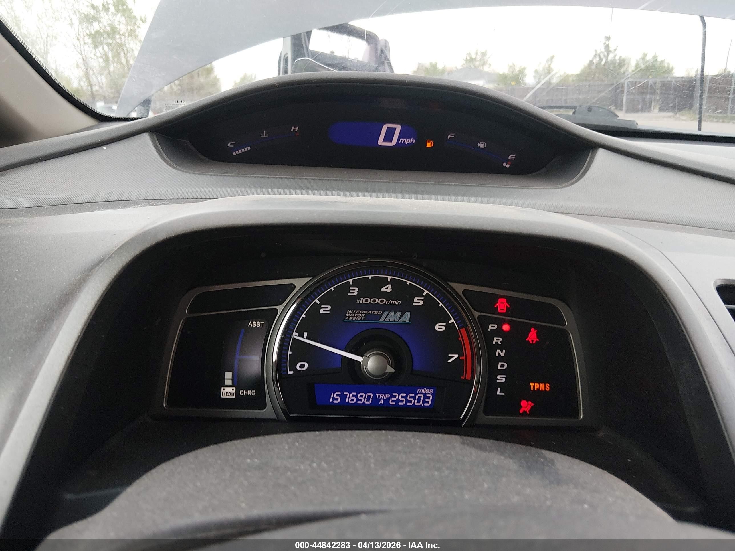2010 Honda Civic Hybrid   Gray vin: JHMFA3F23AS005747
