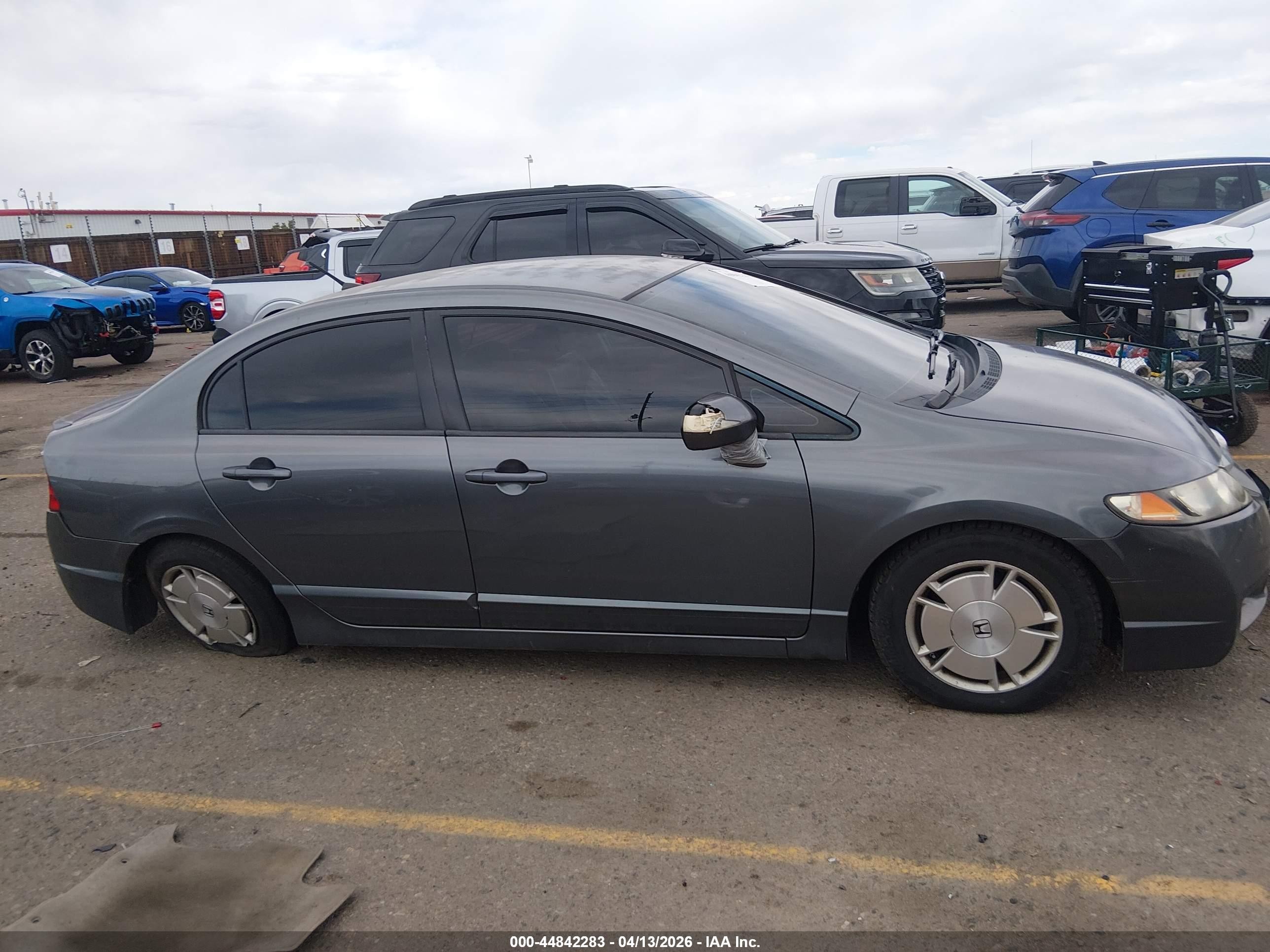 2010 Honda Civic Hybrid   Gray vin: JHMFA3F23AS005747
