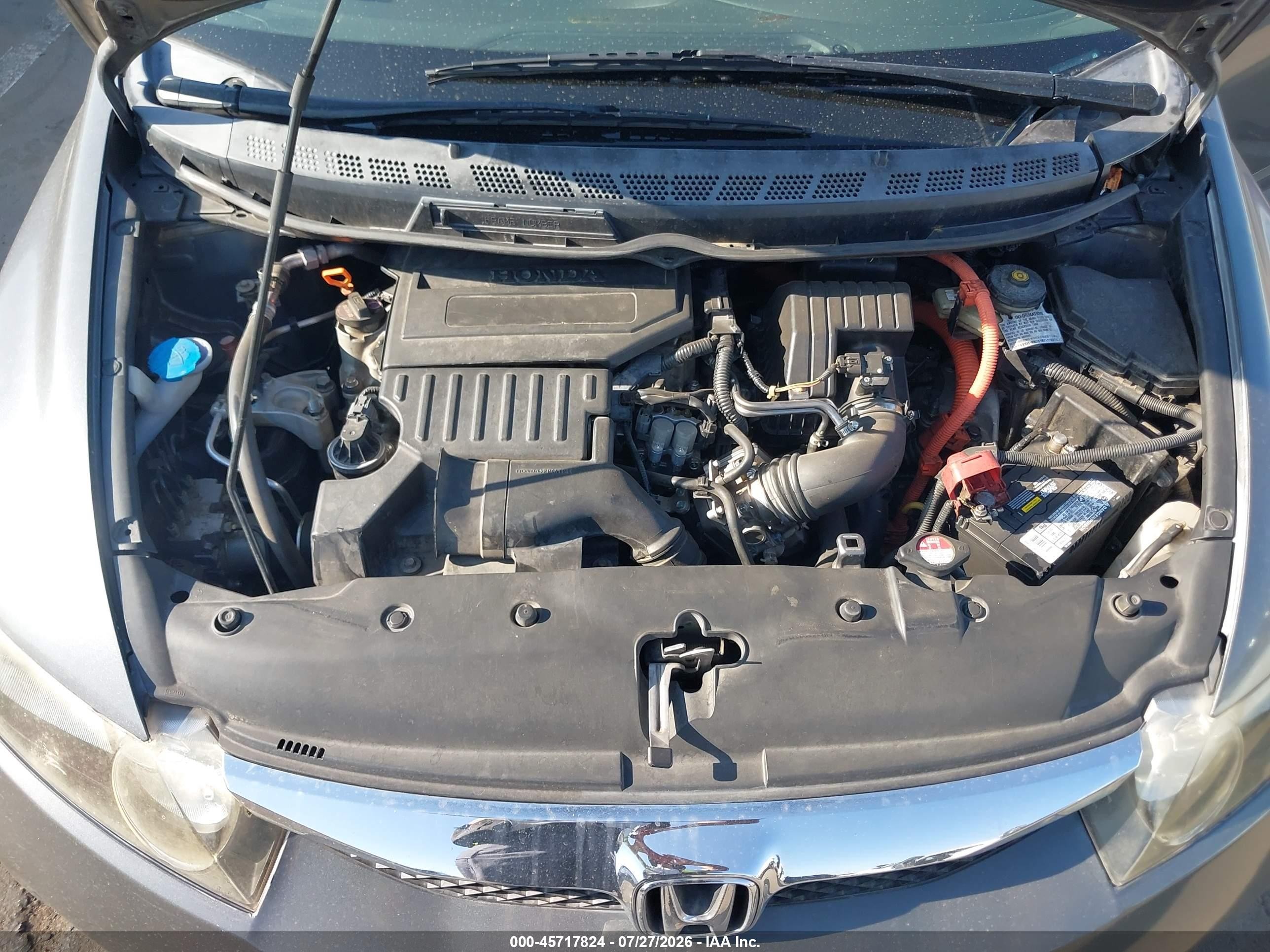 2010 Honda Civic Hybrid   Gray vin: JHMFA3F24AS007149