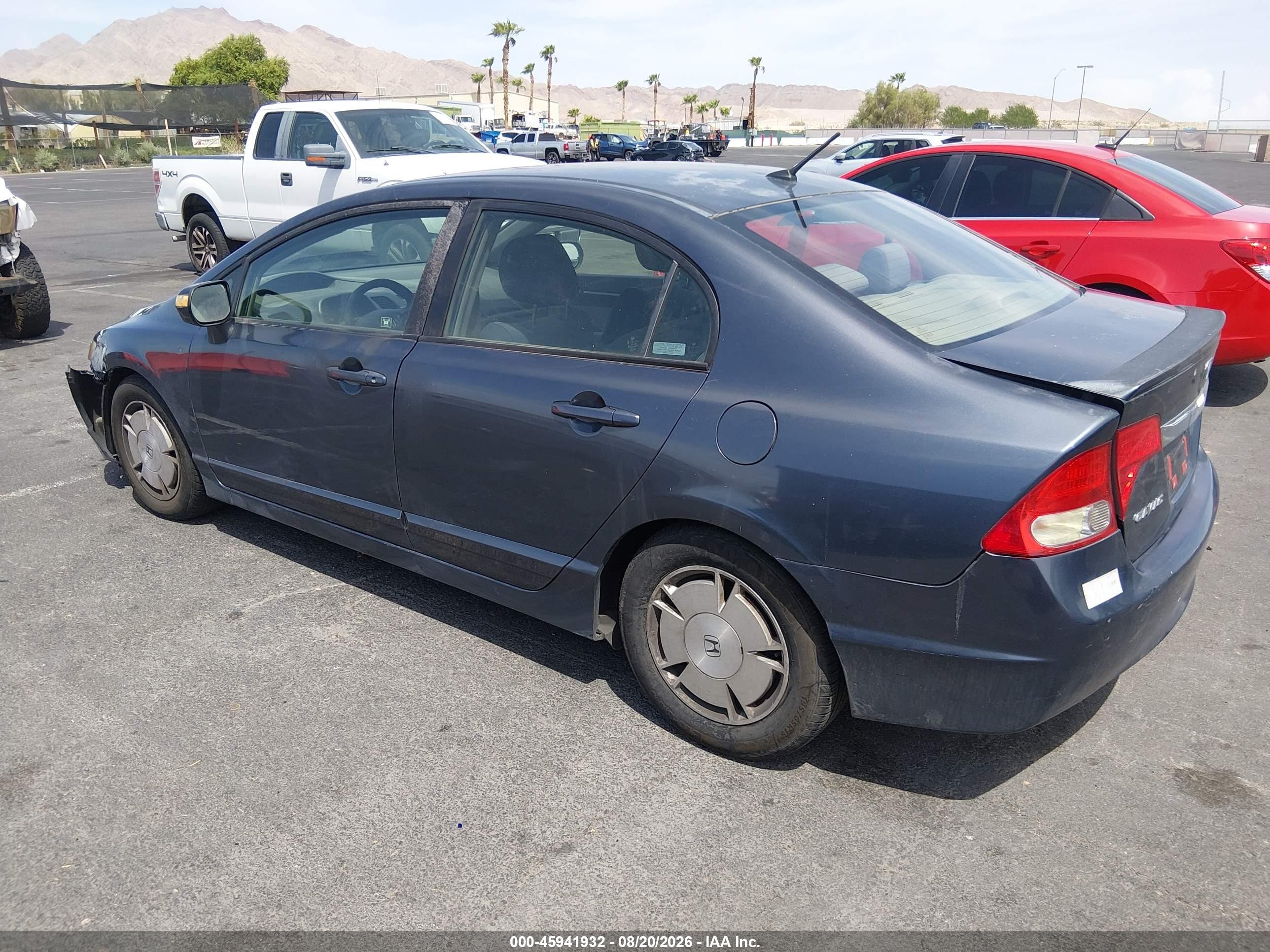 2010 Honda Civic Hybrid   Blue vin: JHMFA3F25AS001327