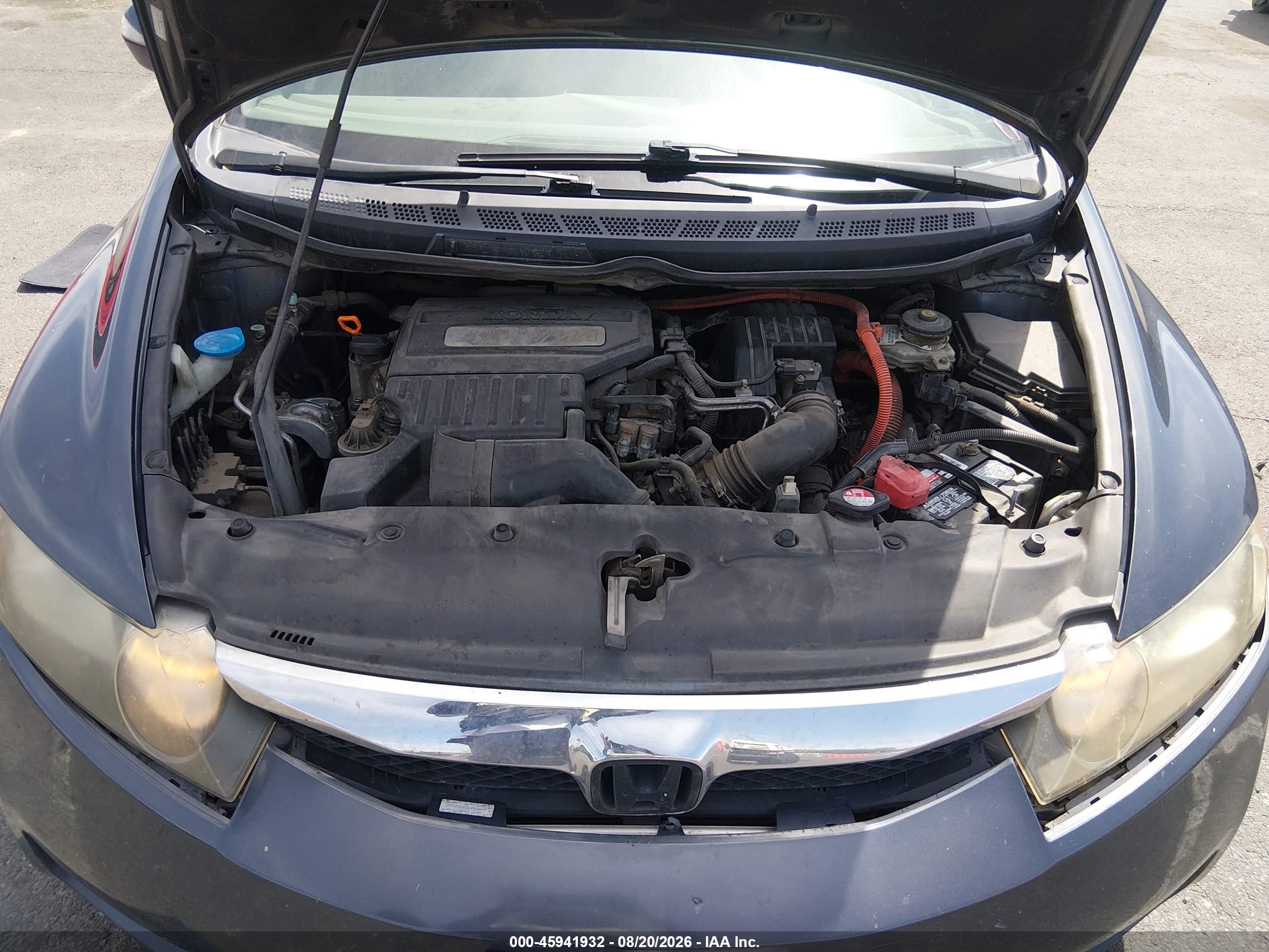 2010 Honda Civic Hybrid   Blue vin: JHMFA3F25AS001327