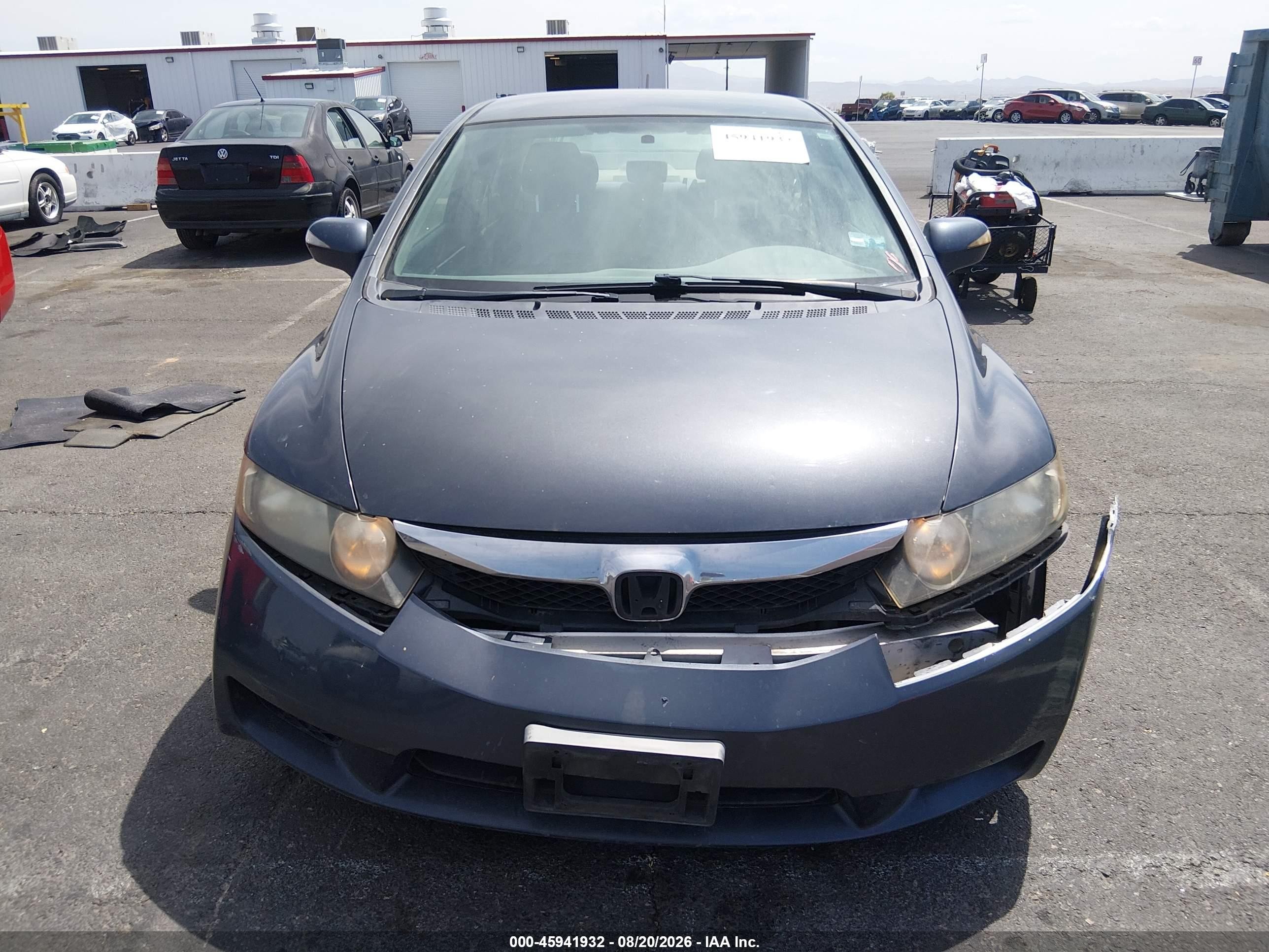 2010 Honda Civic Hybrid   Blue vin: JHMFA3F25AS001327