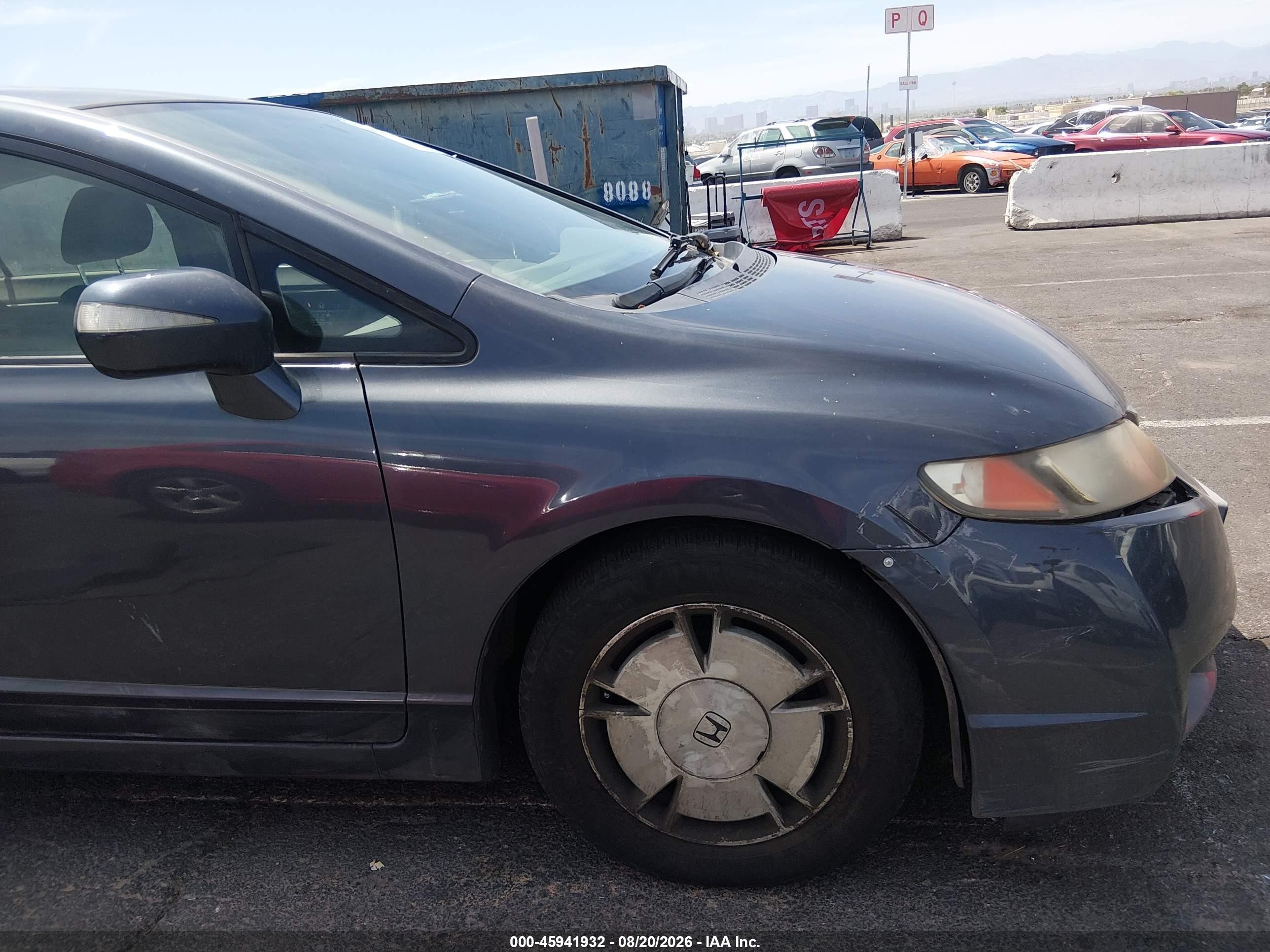 2010 Honda Civic Hybrid   Blue vin: JHMFA3F25AS001327