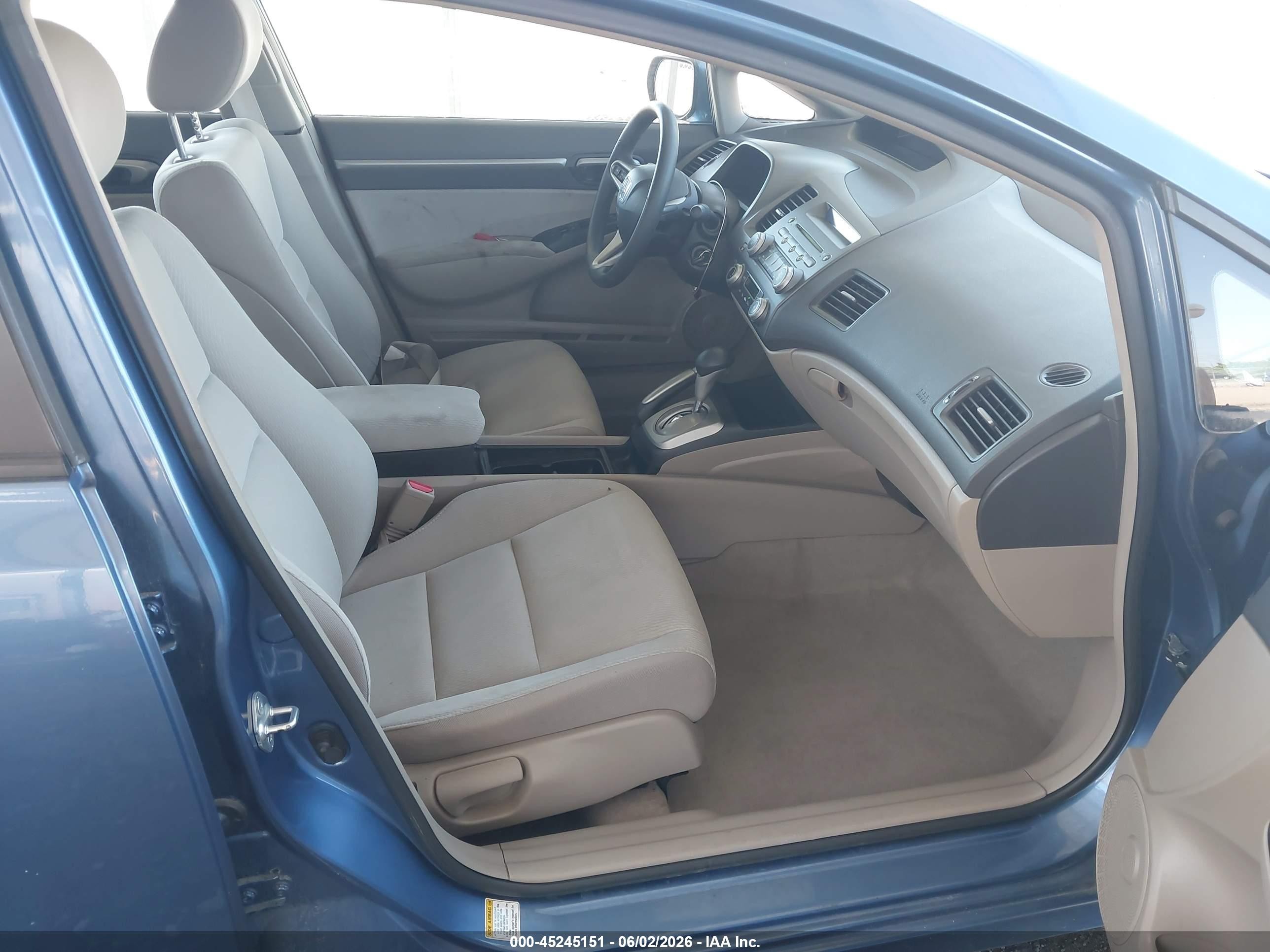 2010 Honda Civic Hybrid Синий vin: JHMFA3F25AS002199