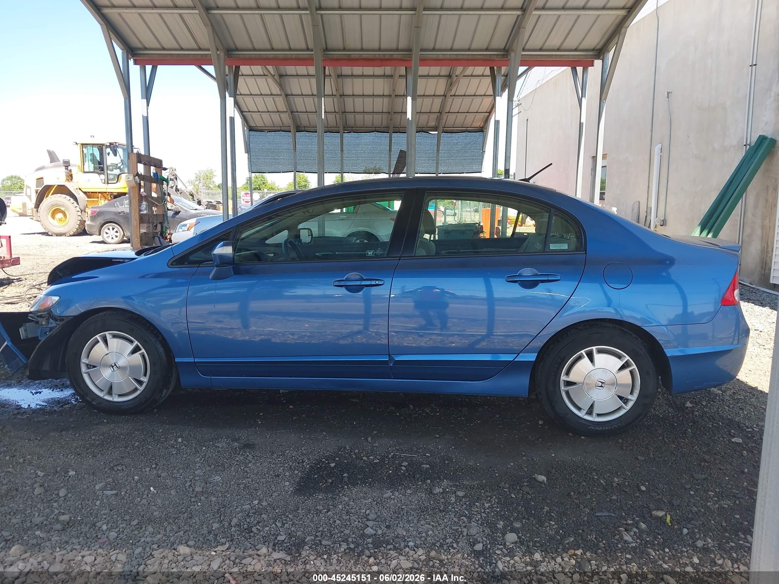 2010 Honda Civic Hybrid Синий vin: JHMFA3F25AS002199