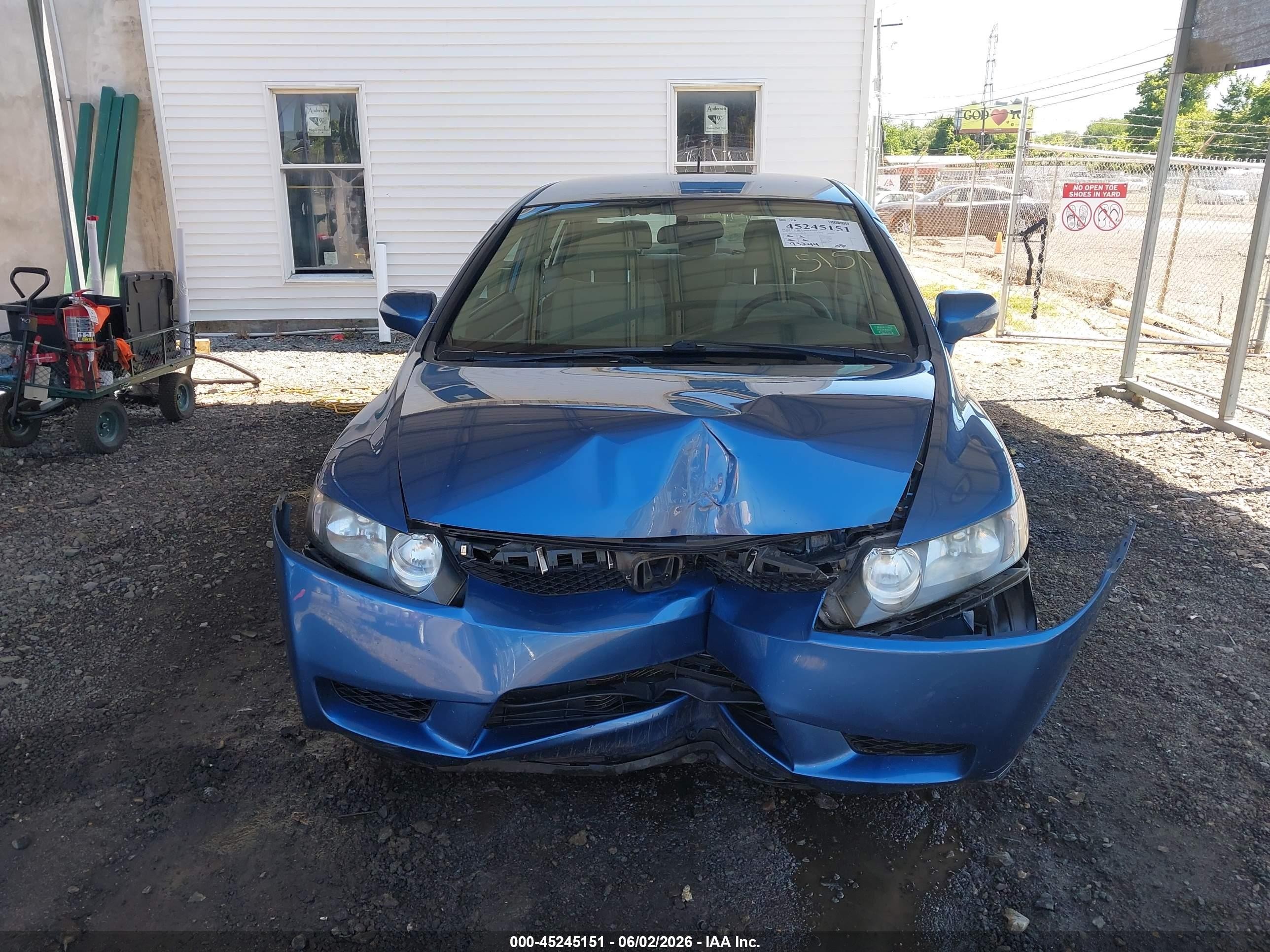 2010 Honda Civic Hybrid Синий vin: JHMFA3F25AS002199
