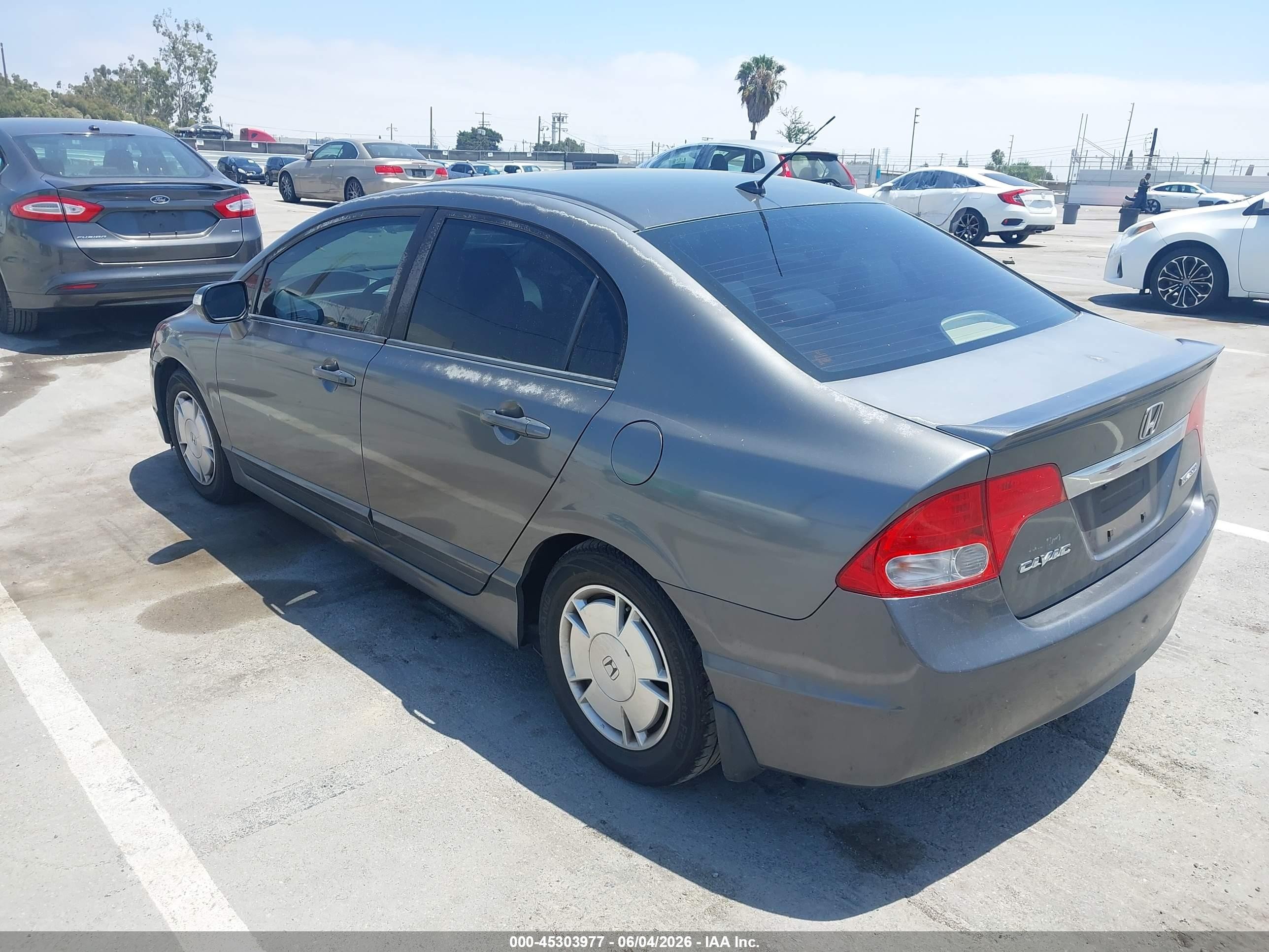 2010 Honda Civic Hybrid   Серый vin: JHMFA3F25AS003241