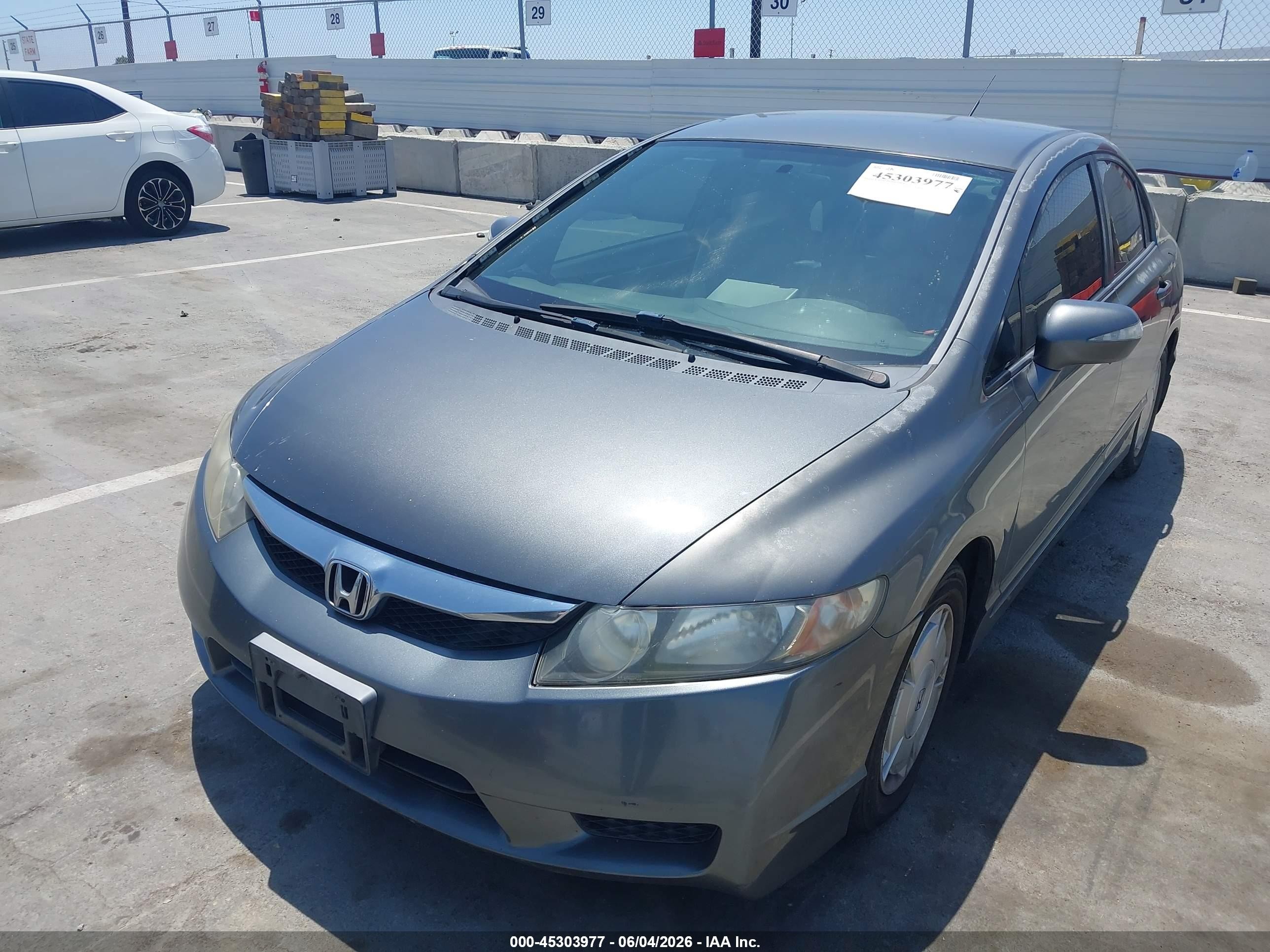 2010 Honda Civic Hybrid   Серый vin: JHMFA3F25AS003241