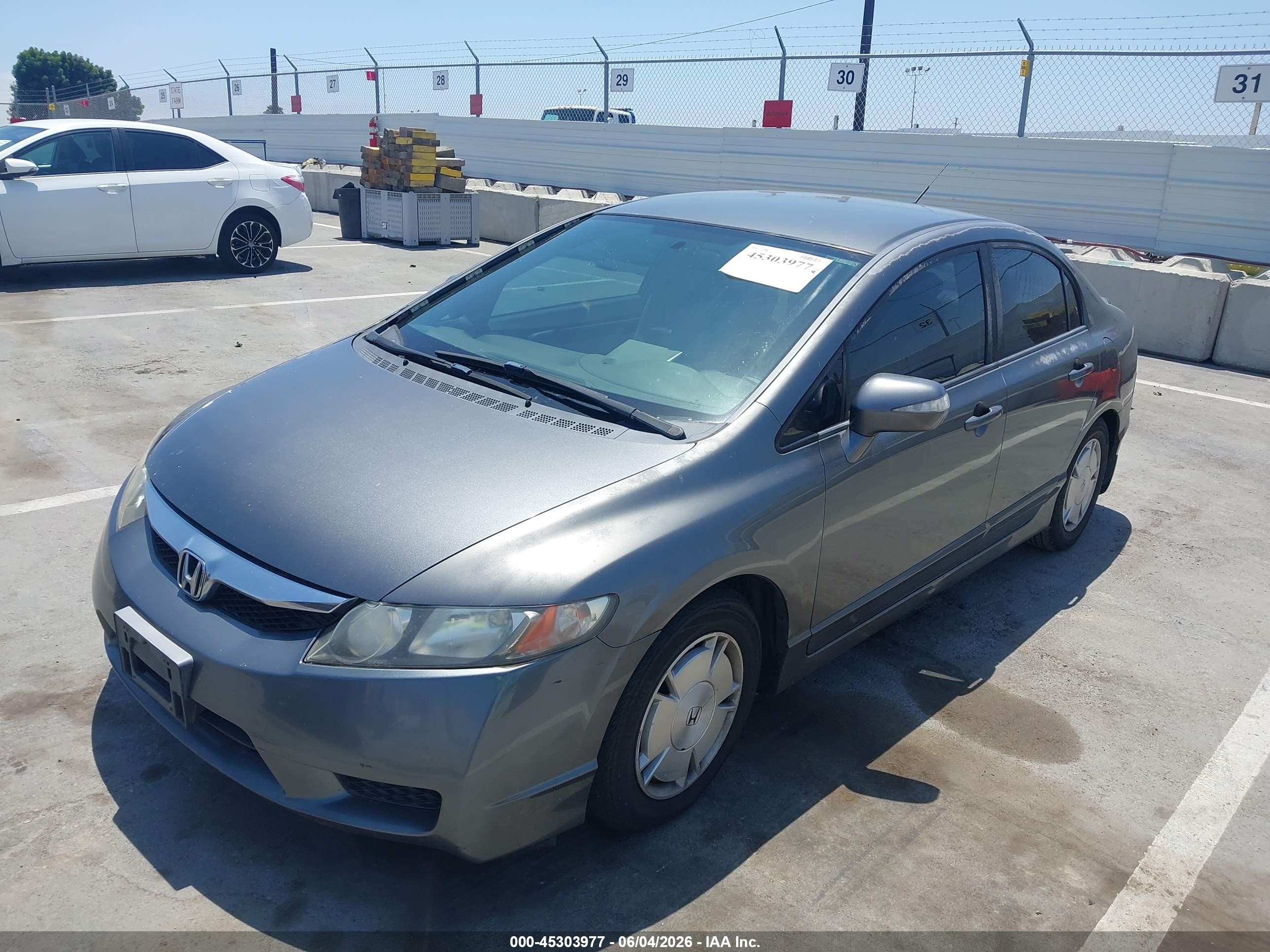 2010 Honda Civic Hybrid   Серый vin: JHMFA3F25AS003241