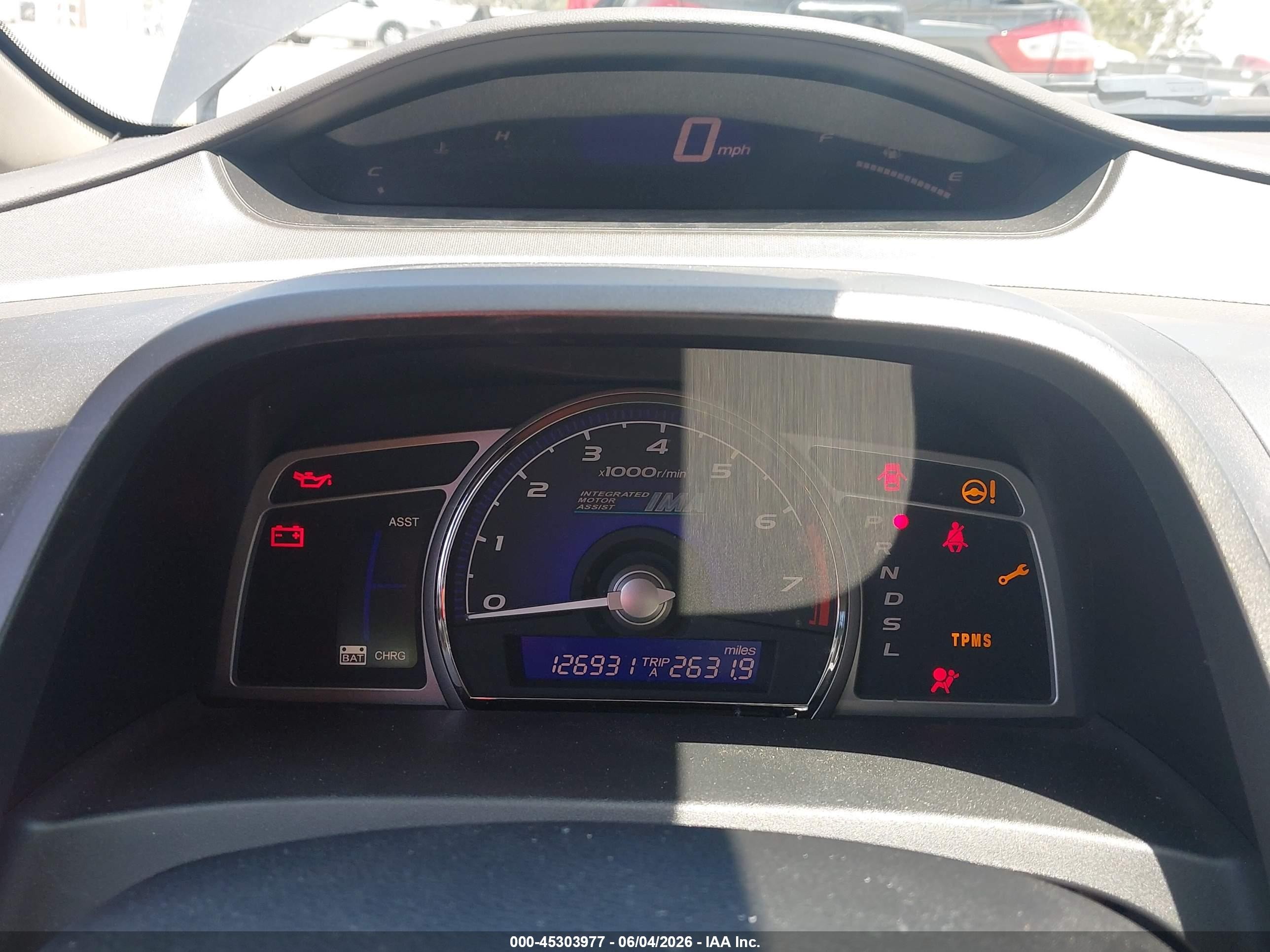 2010 Honda Civic Hybrid   Серый vin: JHMFA3F25AS003241