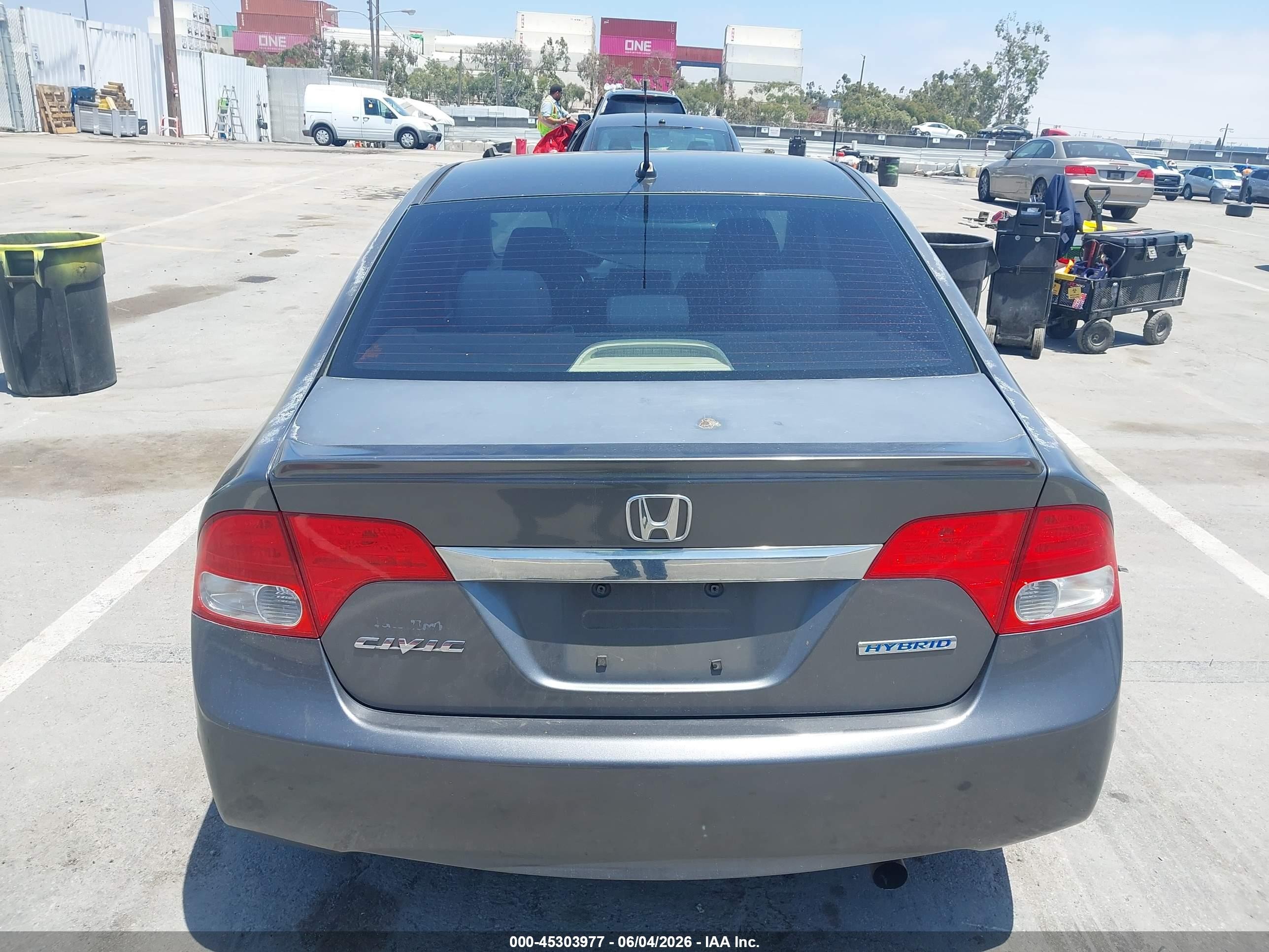 2010 Honda Civic Hybrid   Серый vin: JHMFA3F25AS003241