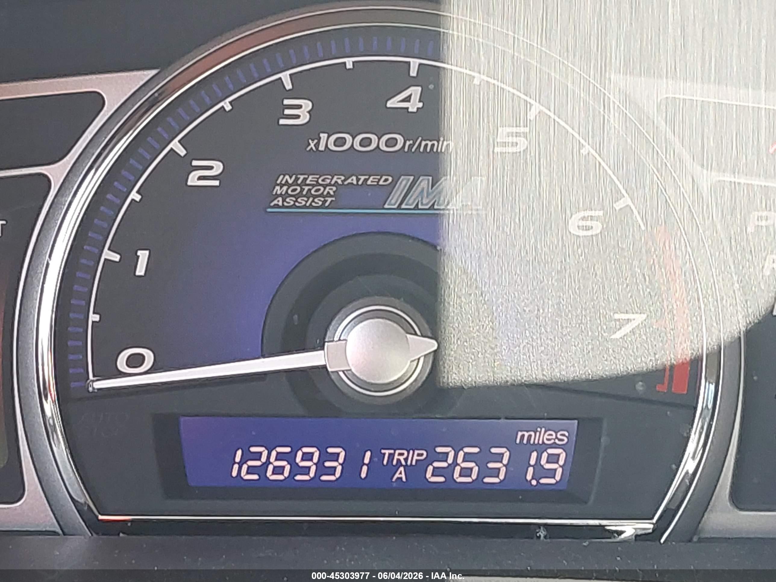 2010 Honda Civic Hybrid   Серый vin: JHMFA3F25AS003241