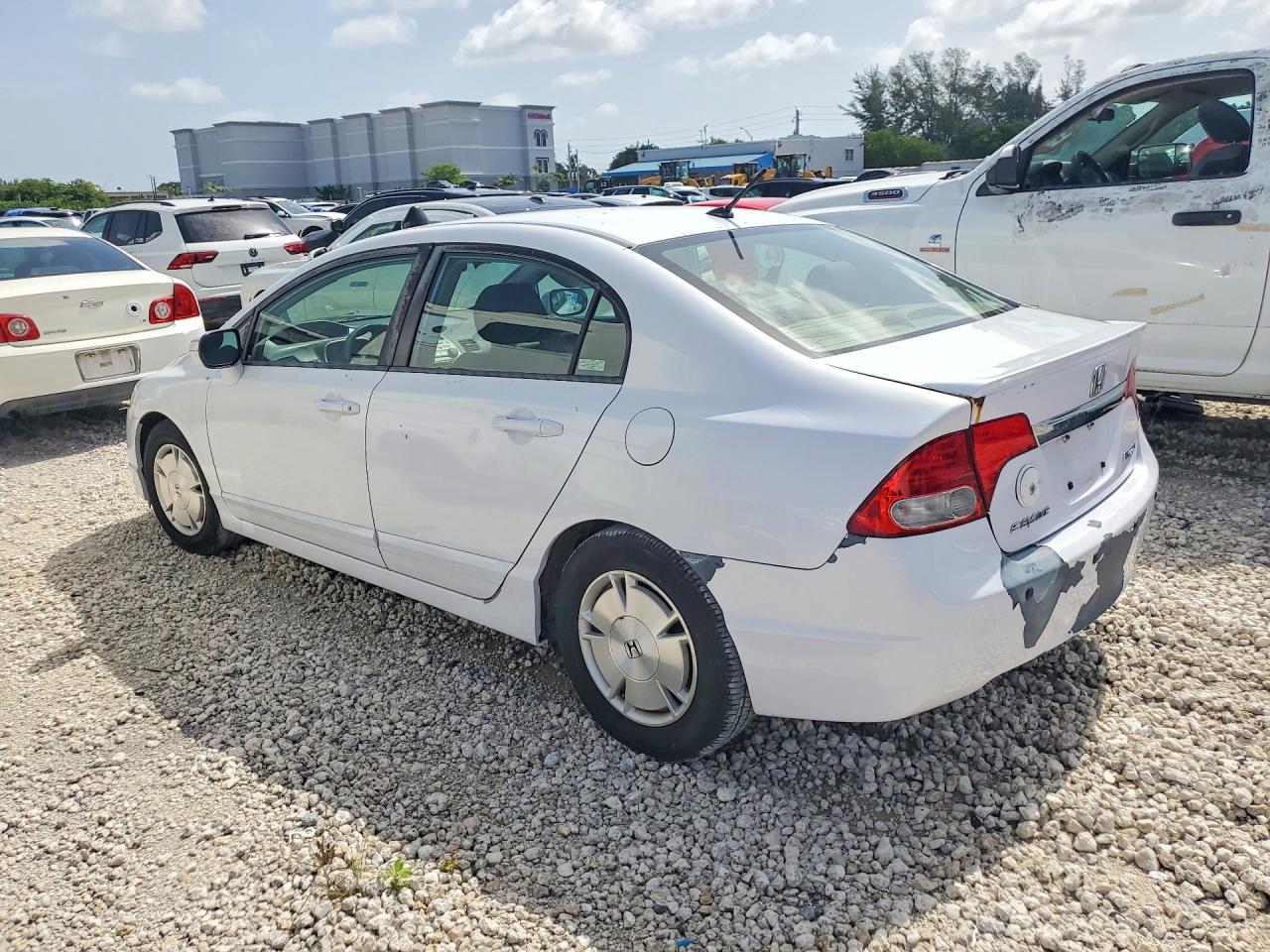 2011 Honda Civic Hybrid White vin: JHMFA3F25BS000129