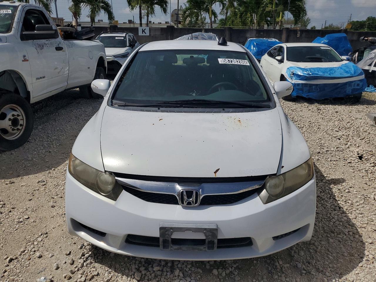 2011 Honda Civic Hybrid White vin: JHMFA3F25BS000129