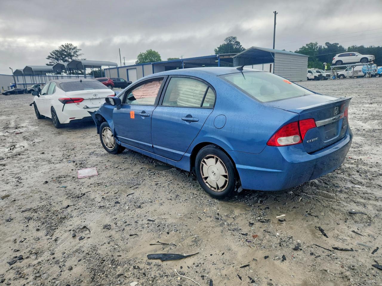 2010 Honda Civic Hybrid Blue vin: JHMFA3F26AS000106