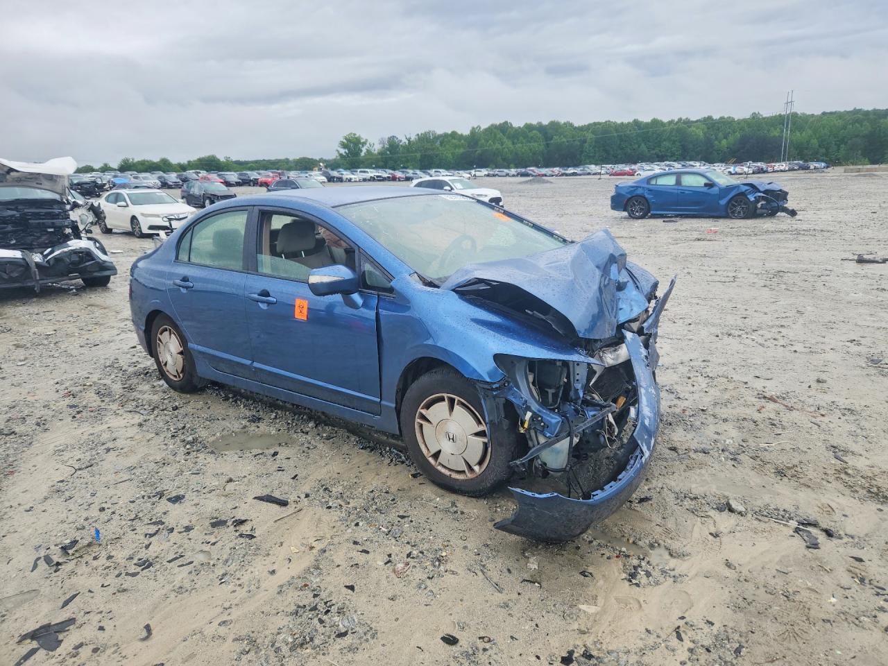 2010 Honda Civic Hybrid Blue vin: JHMFA3F26AS000106