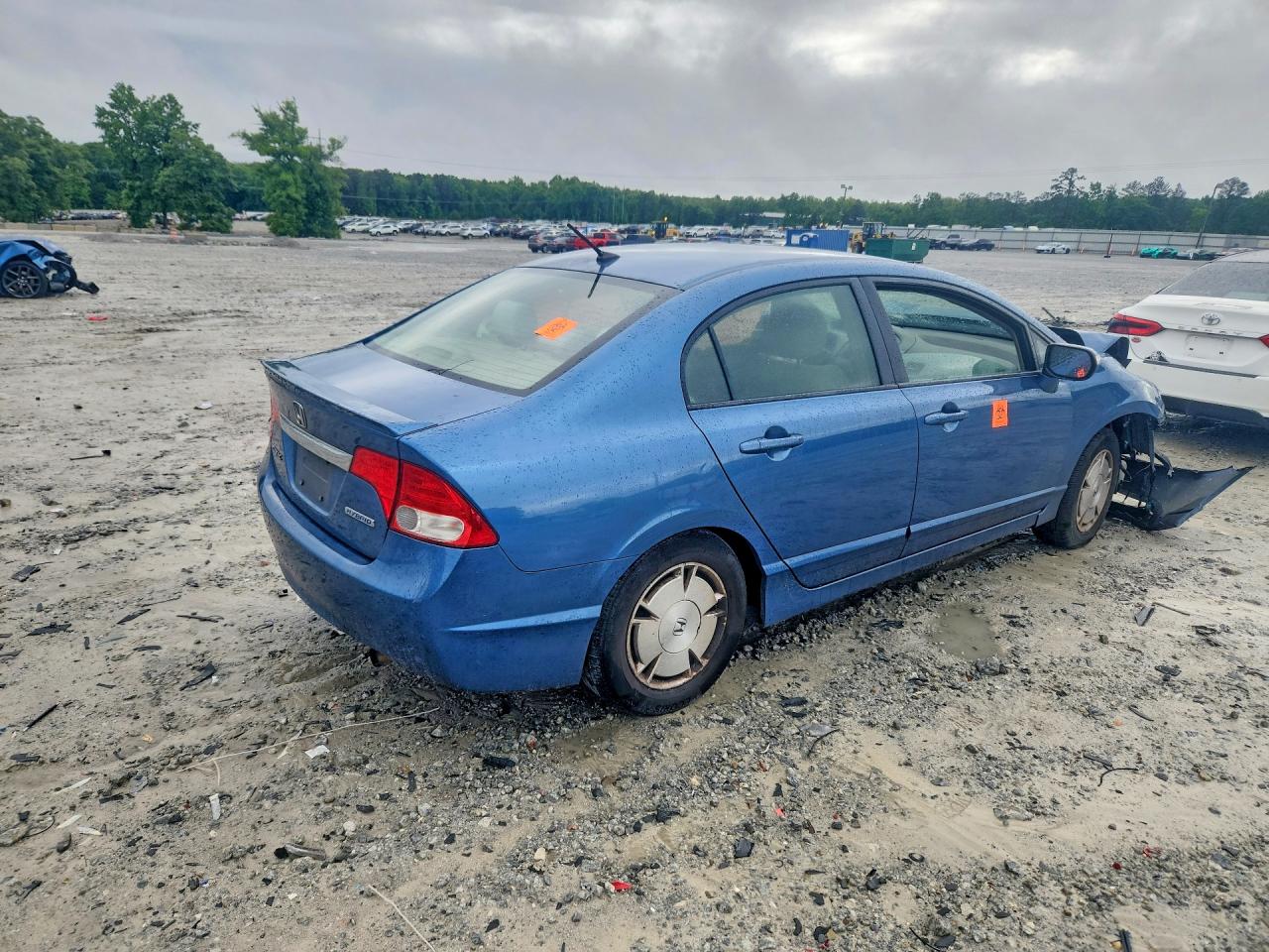 2010 Honda Civic Hybrid Blue vin: JHMFA3F26AS000106
