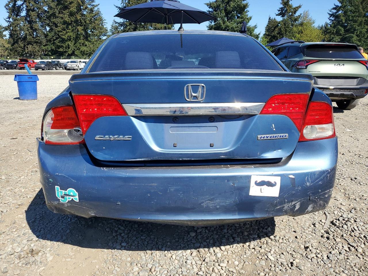2010 Honda Civic Hybrid Blue vin: JHMFA3F26AS001532