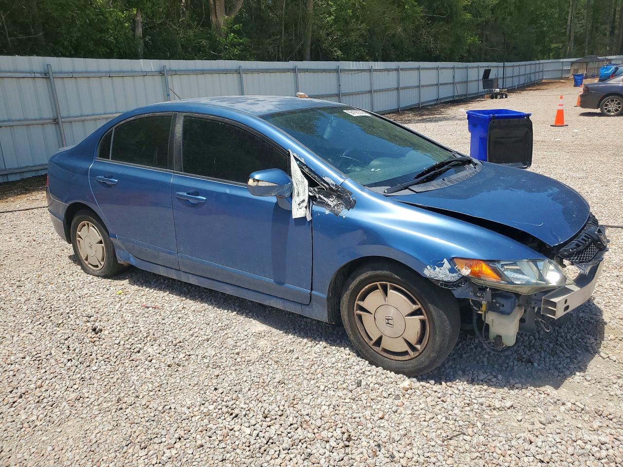 2010 Honda Civic Hybrid Blue vin: JHMFA3F26AS002079