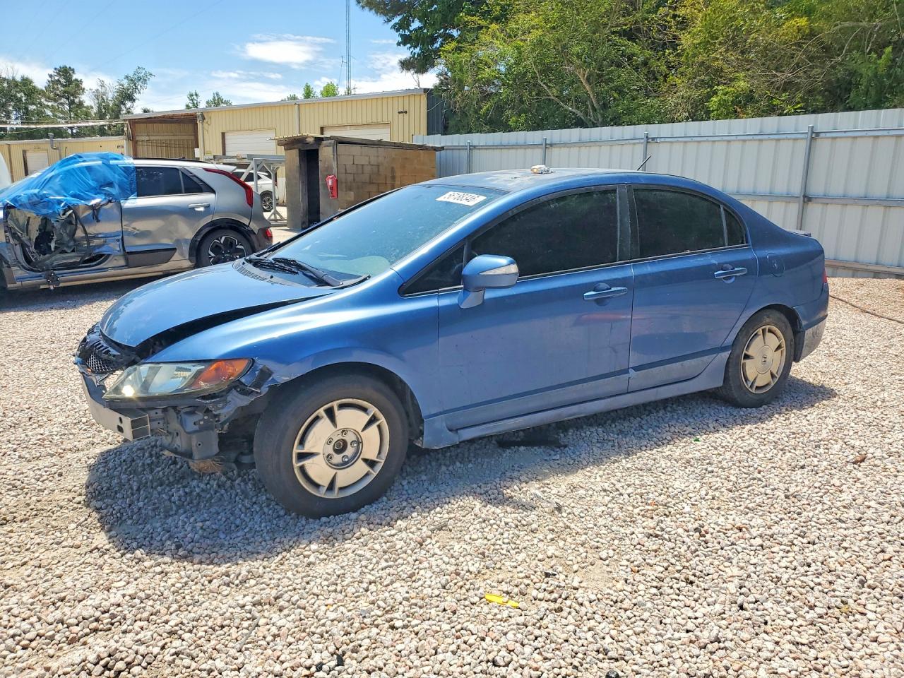 2010 Honda Civic Hybrid Blue vin: JHMFA3F26AS002079