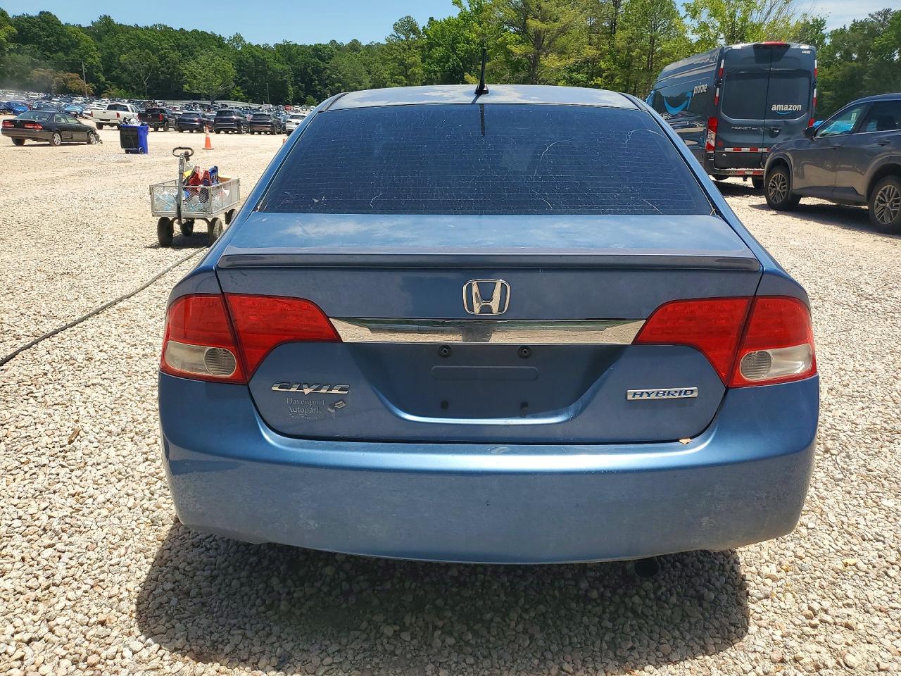 2010 Honda Civic Hybrid Blue vin: JHMFA3F26AS002079