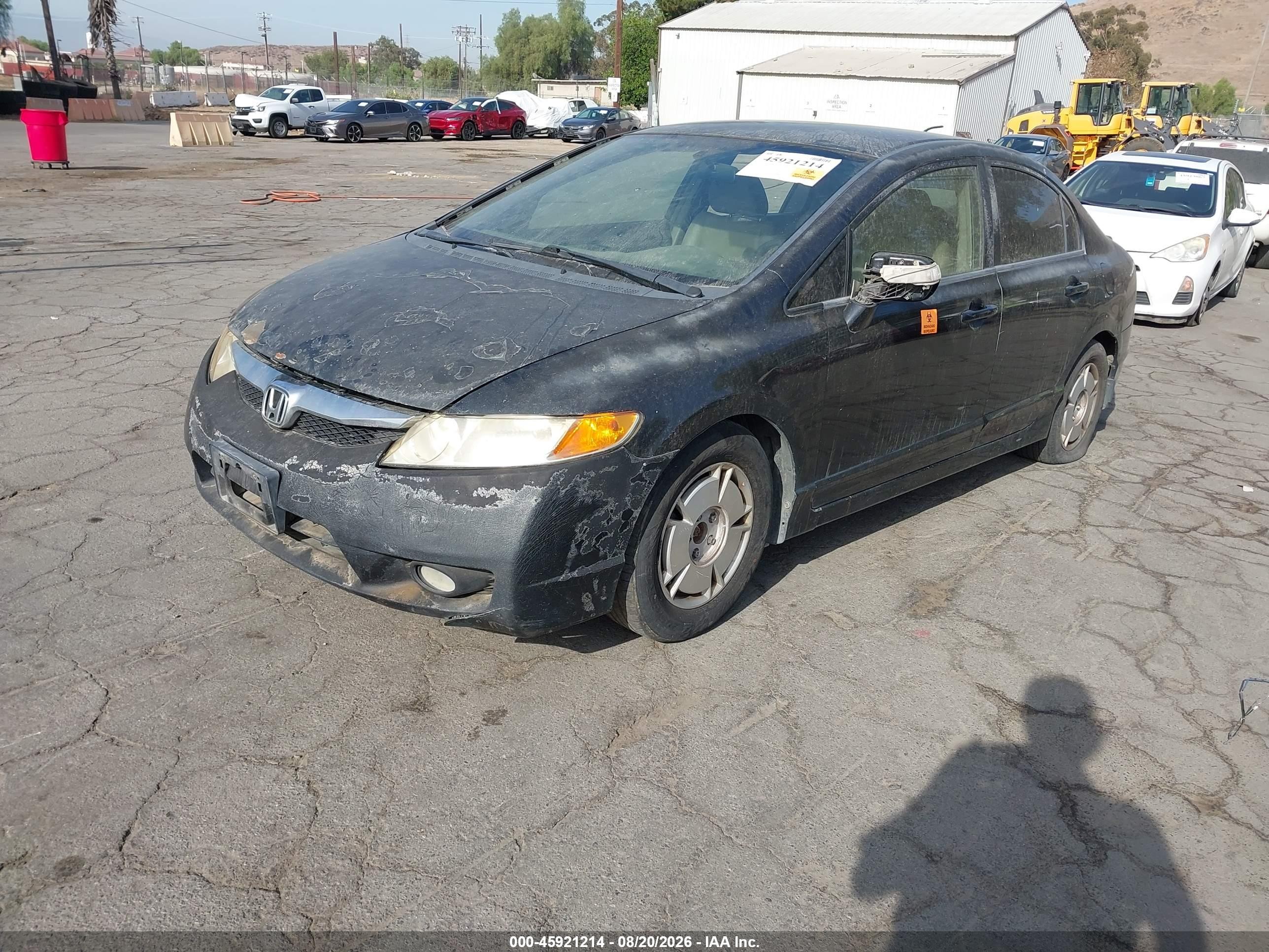 2010 Honda Civic Hybrid   Black vin: JHMFA3F26AS007119