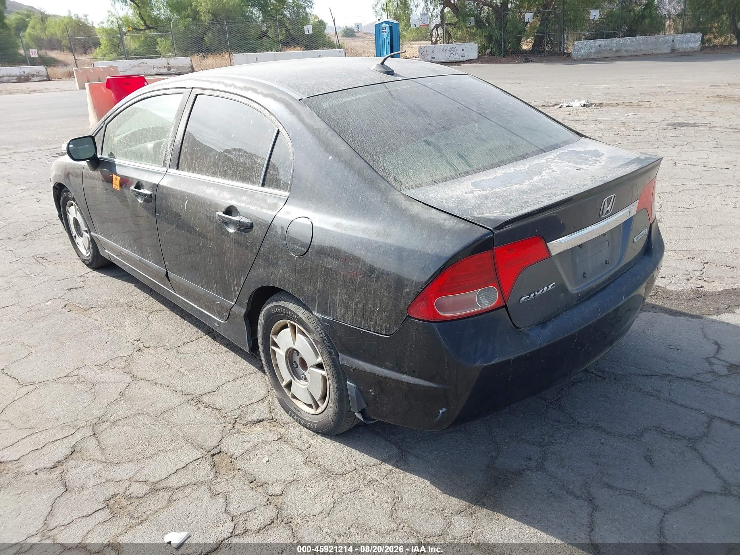 2010 Honda Civic Hybrid   Black vin: JHMFA3F26AS007119