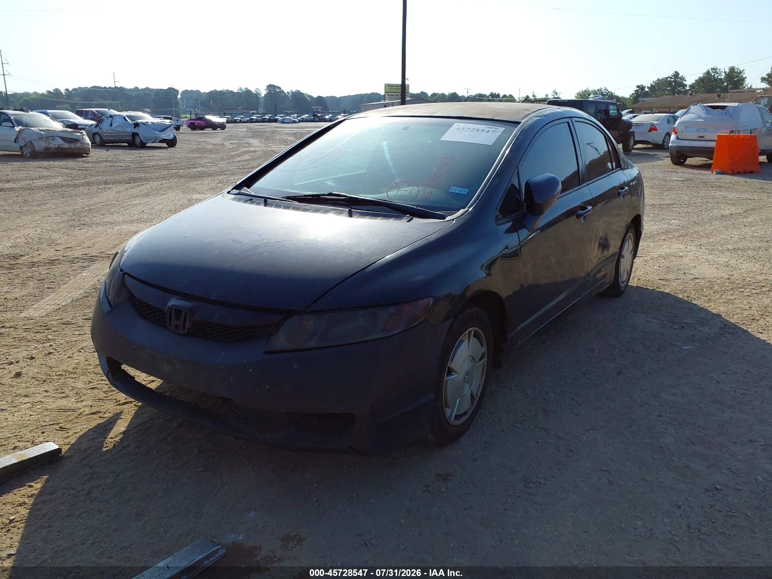 2010 Honda Civic Hybrid   Black vin: JHMFA3F26AS007315