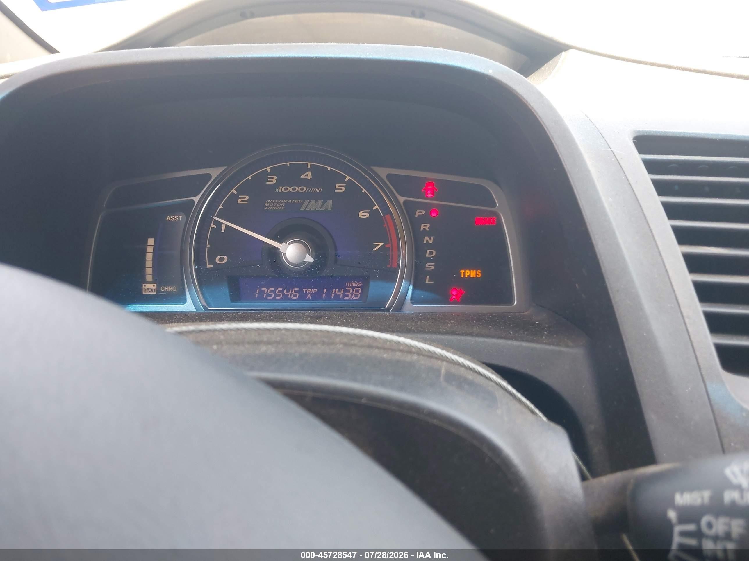 2010 Honda Civic Hybrid   Black vin: JHMFA3F26AS007315