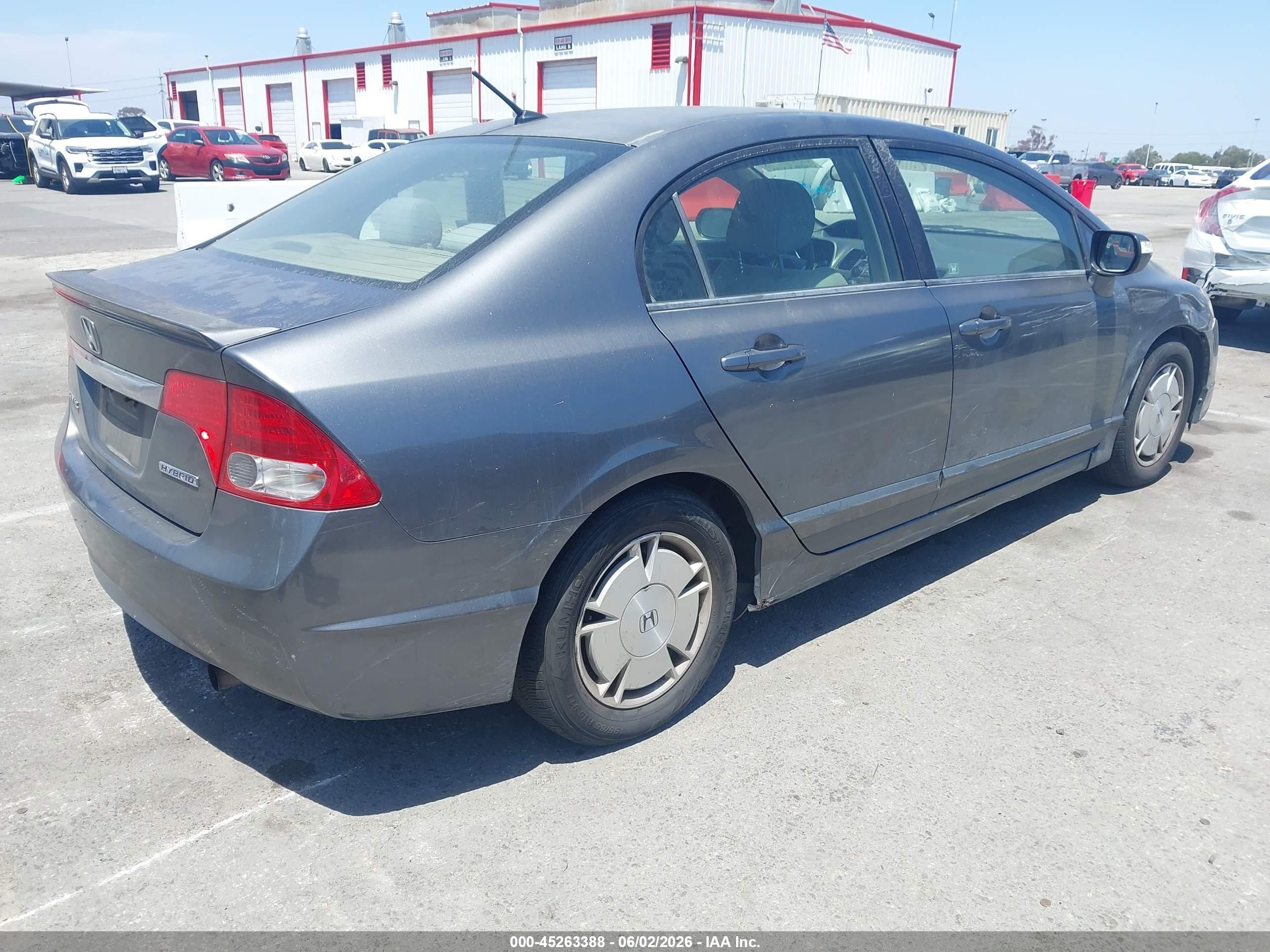 2010 Honda Civic Hybrid   Серый vin: JHMFA3F26AS007427