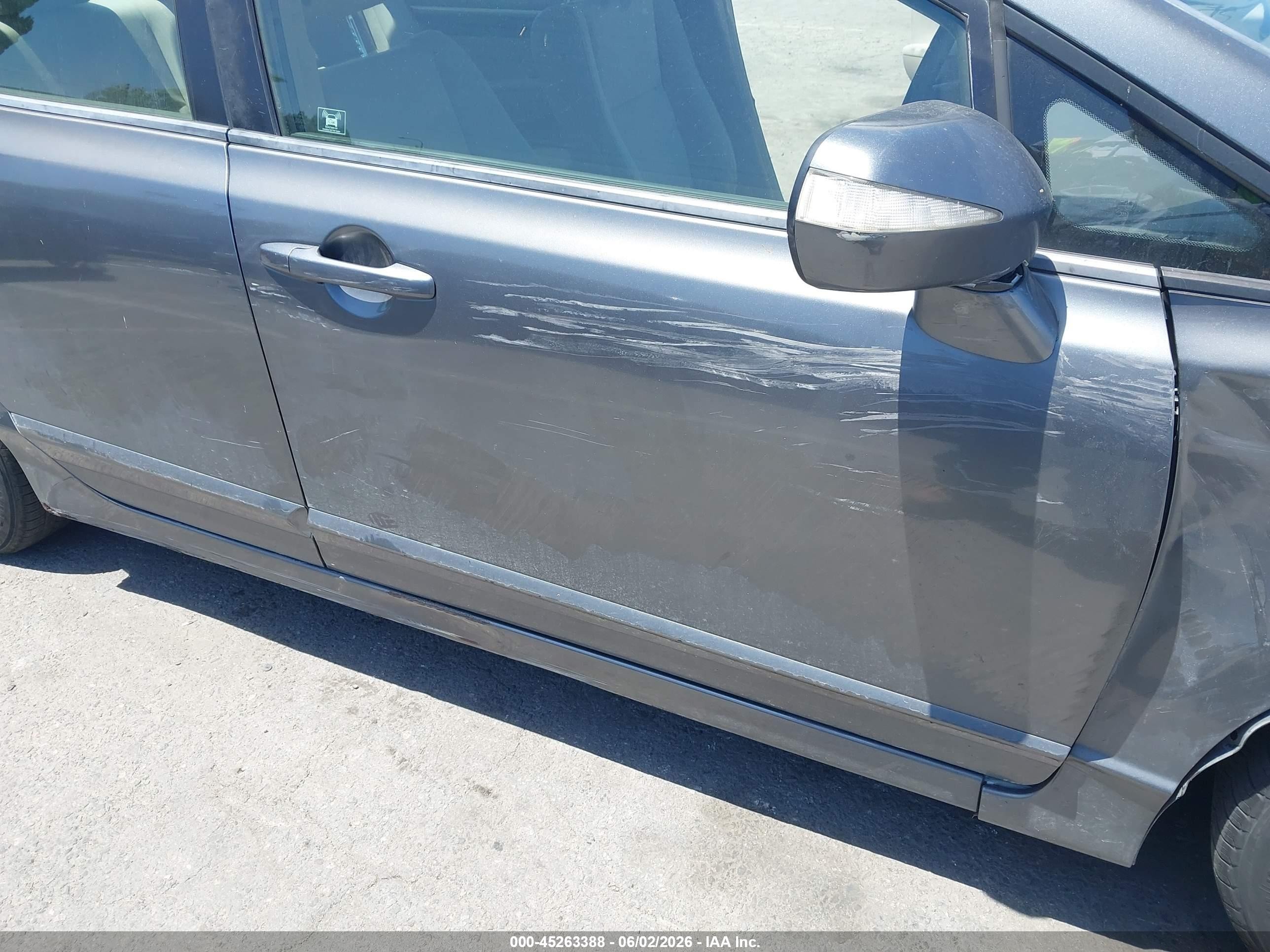 2010 Honda Civic Hybrid   Серый vin: JHMFA3F26AS007427