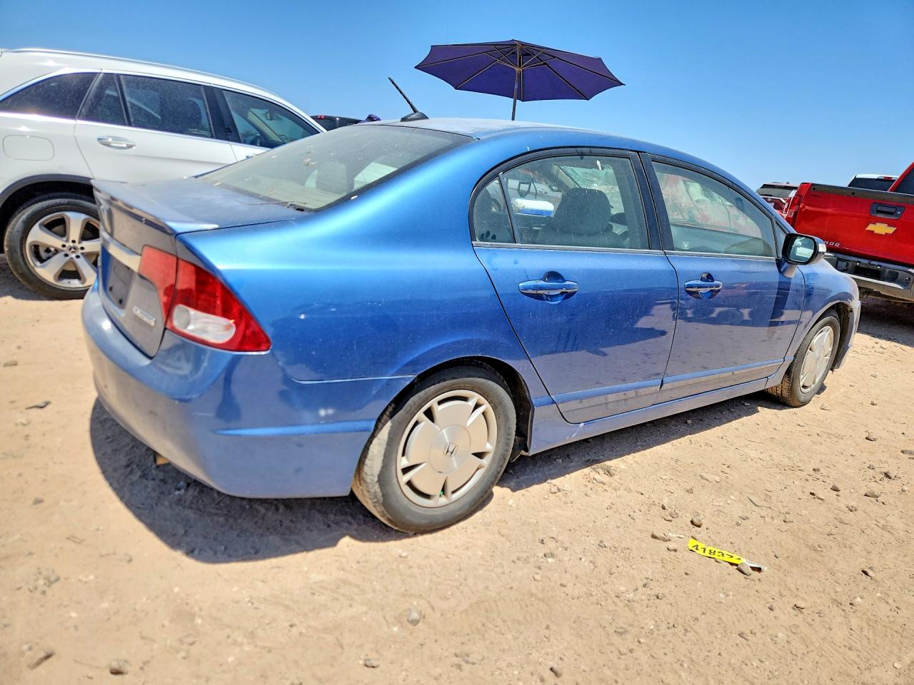 2011 Honda Civic Hybrid Blue vin: JHMFA3F26BS000303
