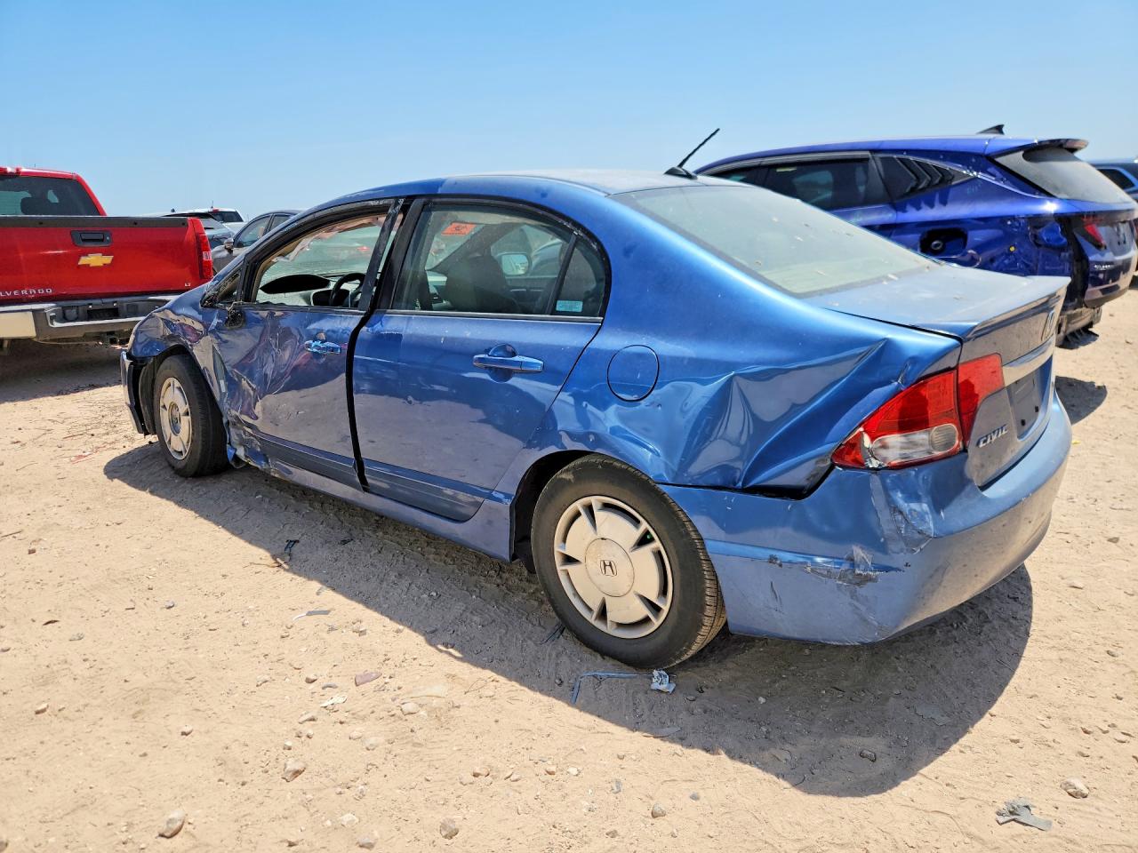 2011 Honda Civic Hybrid Blue vin: JHMFA3F26BS000303
